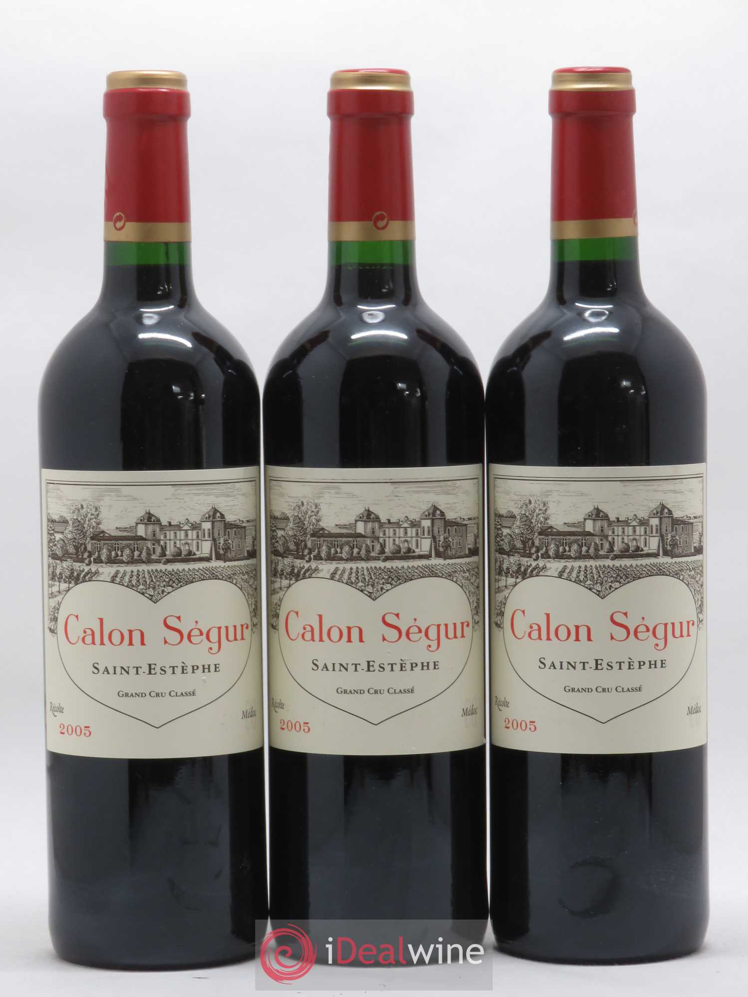 Château Calon Ségur 3ème Grand Cru Classé 2005 - Lot de 3 bouteilles - 0