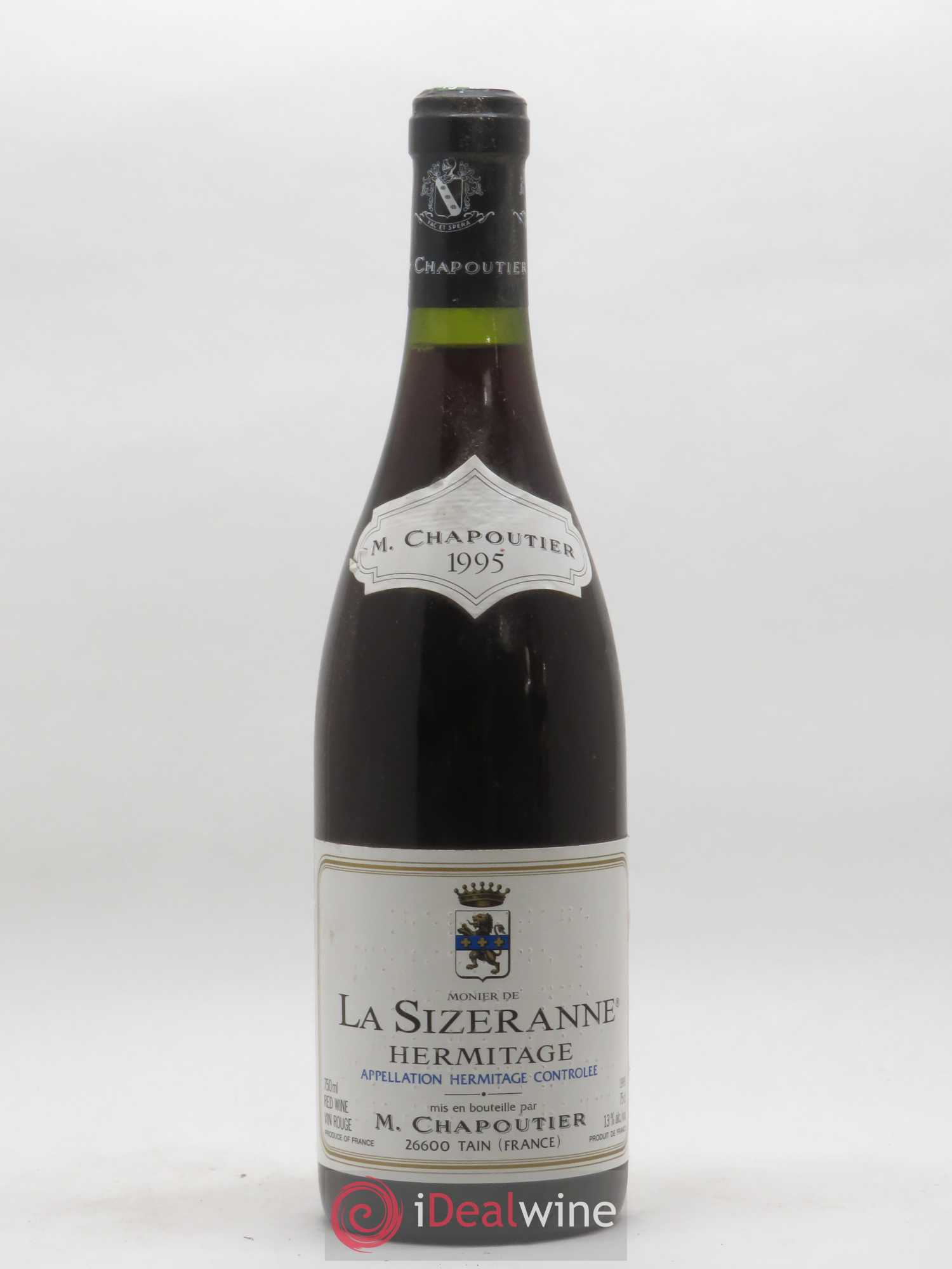 Hermitage Monier de La Sizeranne Chapoutier 1995 - Lot de 1 bouteille - 0
