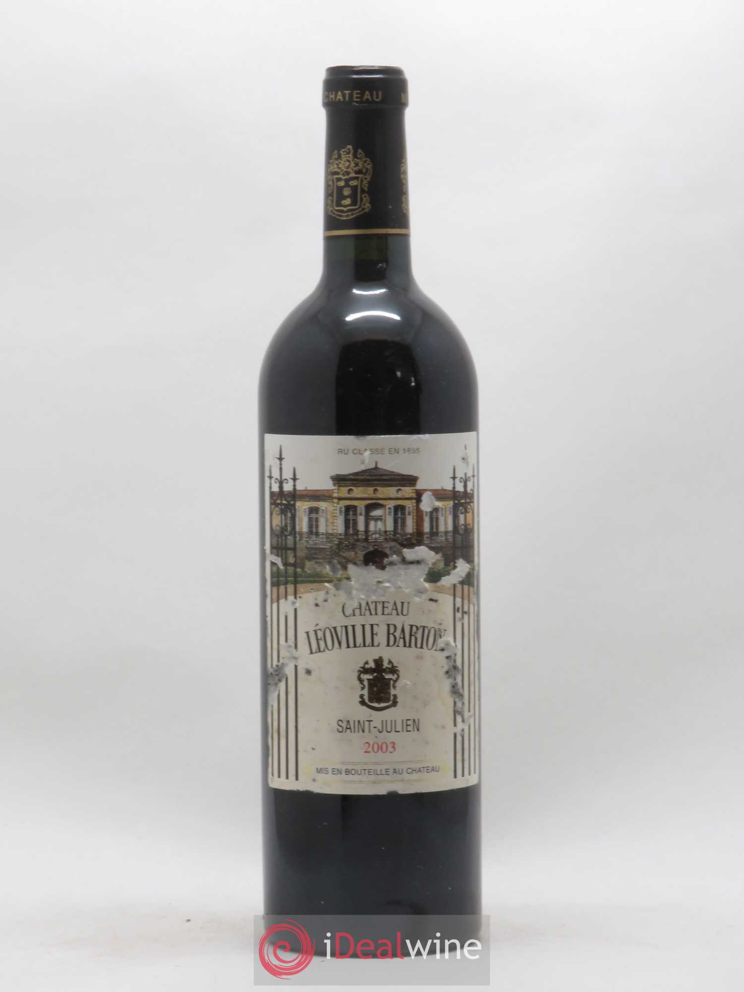Château Léoville Barton 2ème Grand Cru Classé 2003 - Lot de 1 bouteille - 0