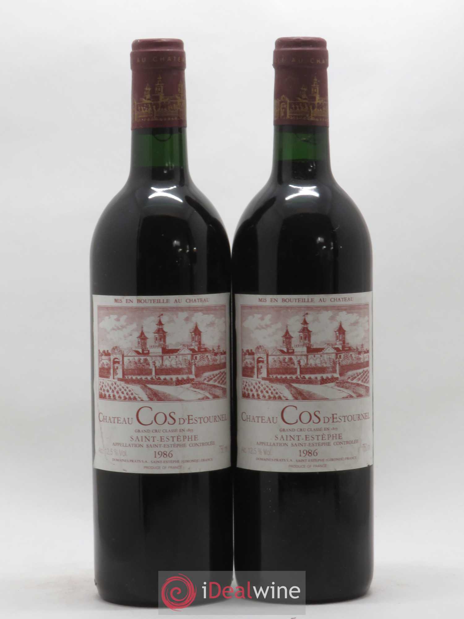 Cos d'Estournel 2ème Grand Cru Classé 1986 - Lot de 2 bouteilles - 0