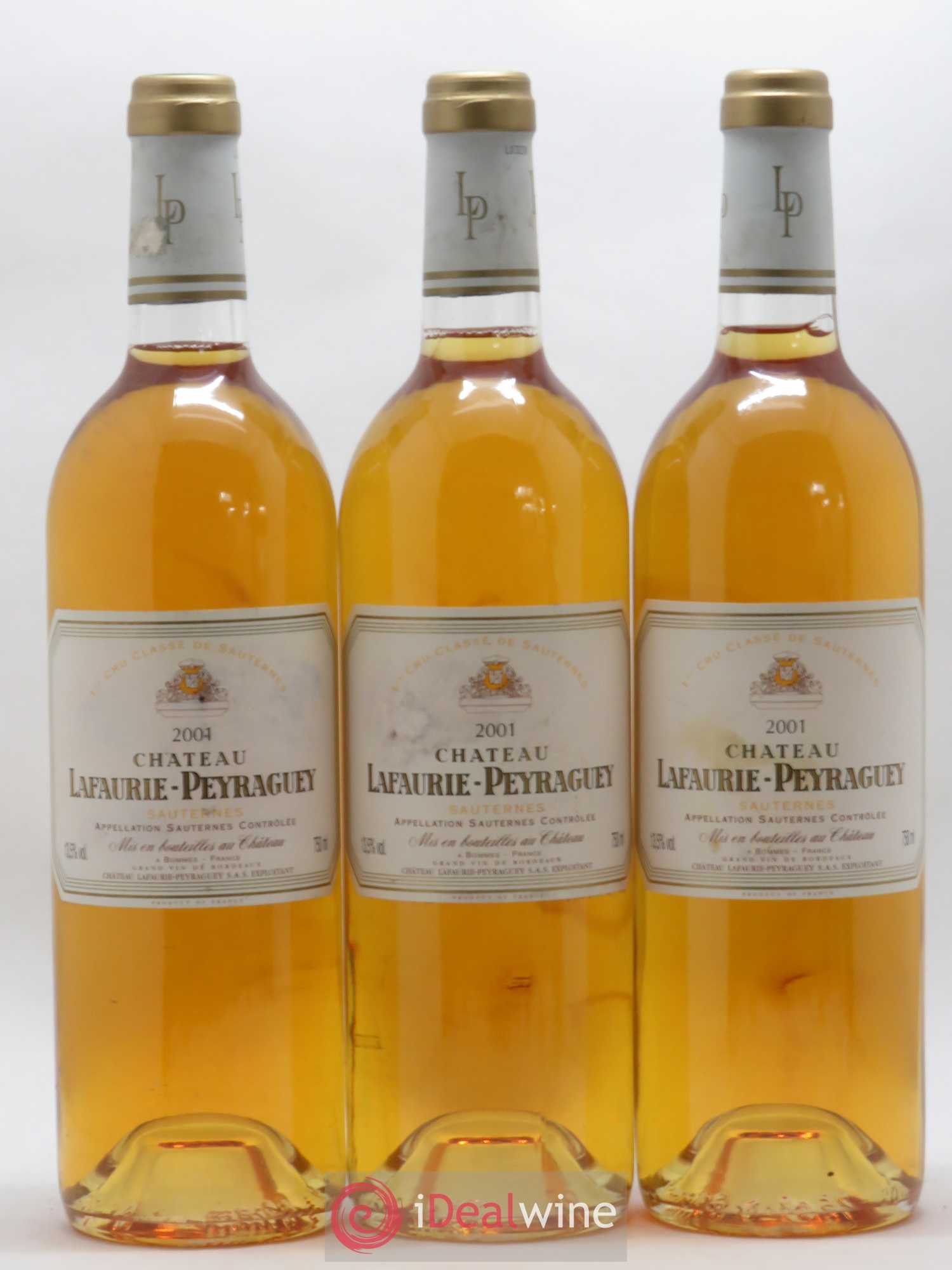 Château Lafaurie-Peyraguey 1er Grand Cru Classé 2001 - Lotto di 3 bottiglie - 0