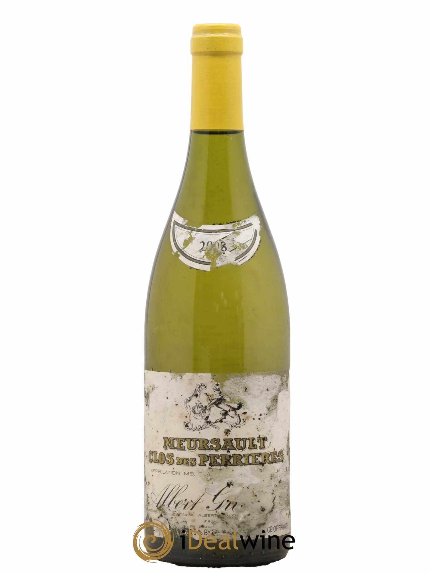 Meursault 1er Cru Clos des Perrières Monopole Albert Grivault 2008 - Lot de 1 bouteille - 0