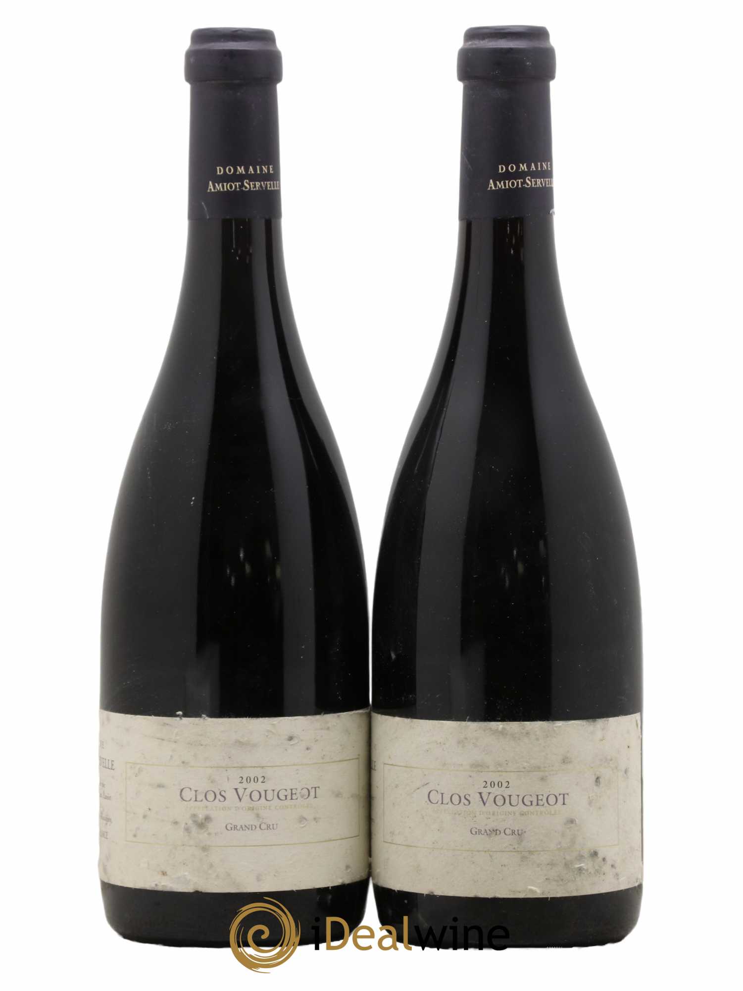Clos de Vougeot Grand Cru Amiot-Servelle 2002 - Lot de 2 bouteilles - 0