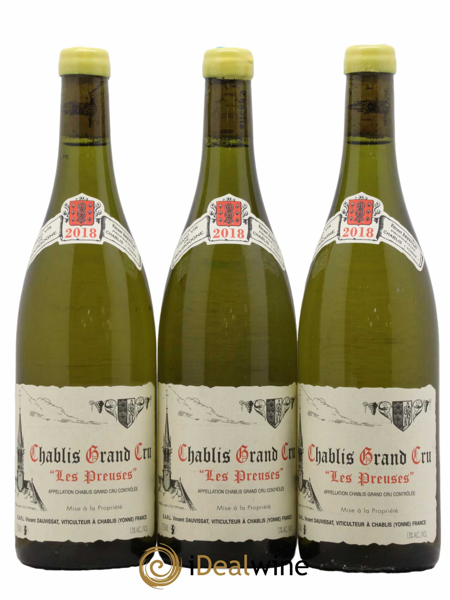 Chablis Grand Cru Les Preuses Vincent Dauvissat (Domaine) 2018 - Lot de 3 bouteilles - 0