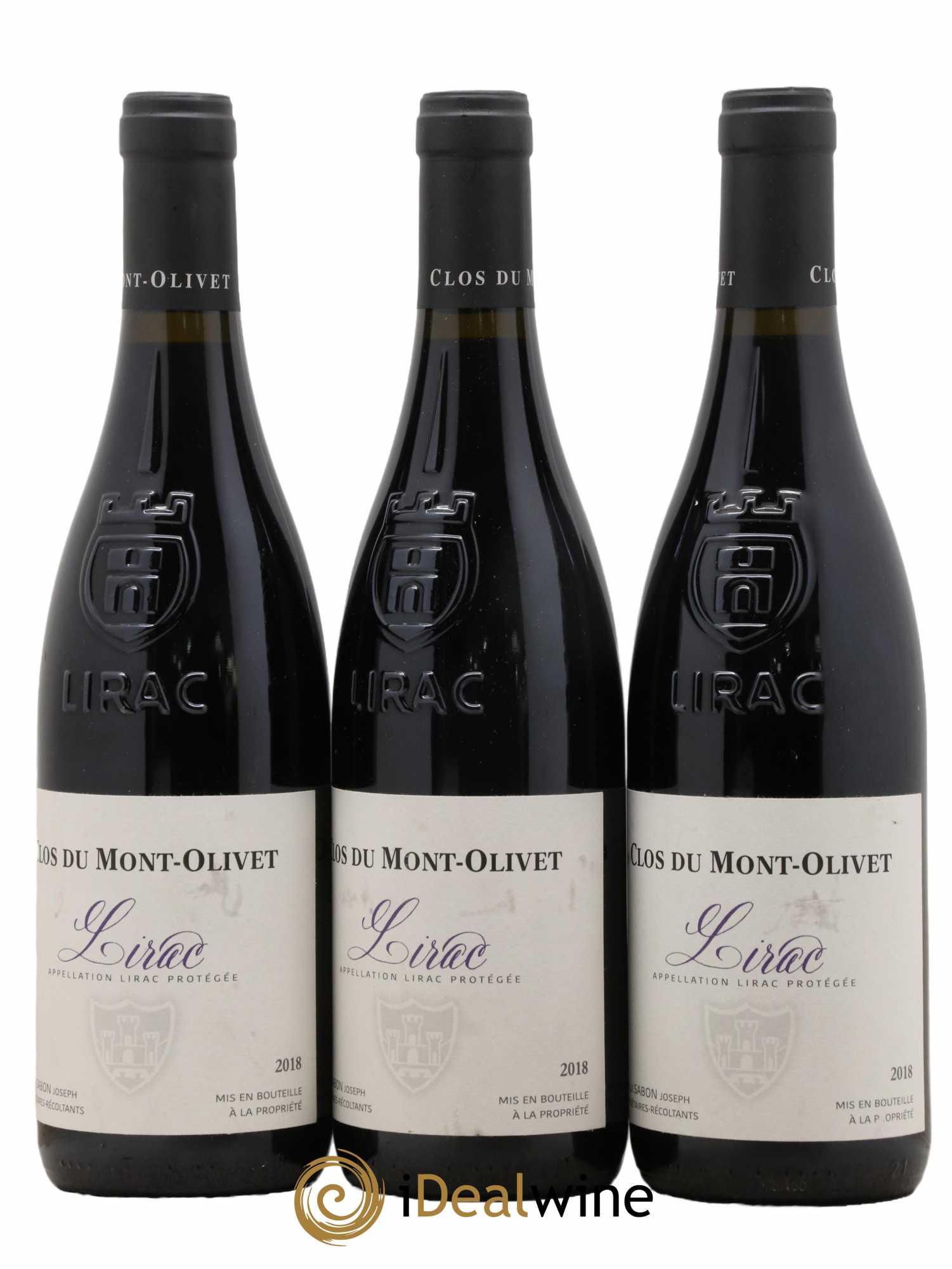 Lirac Clos du Mont-Olivet 2018 - Lot de 3 bouteilles - 0