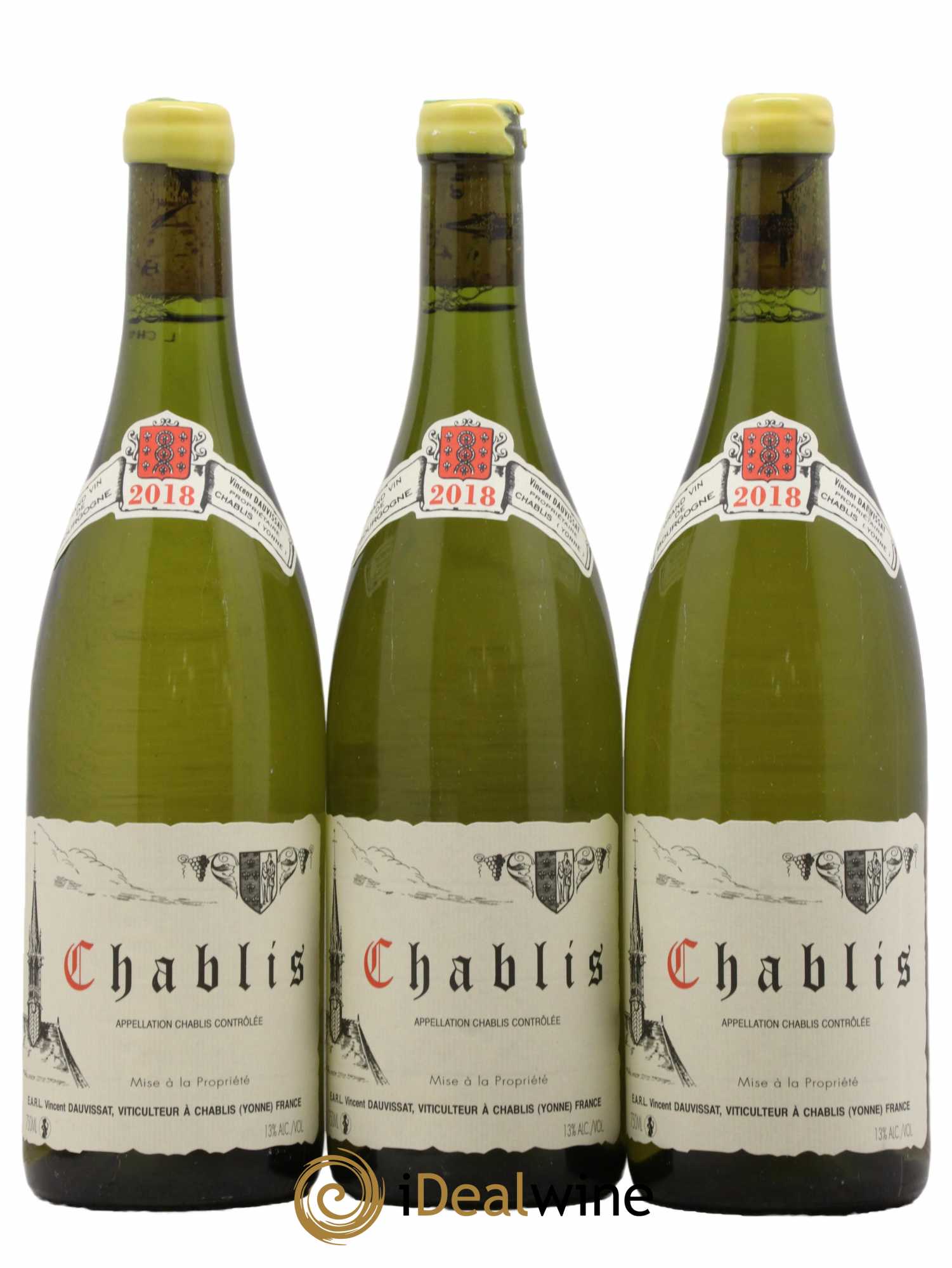 Chablis Vincent Dauvissat (Domaine) 2018 - Lot de 3 bouteilles - 0