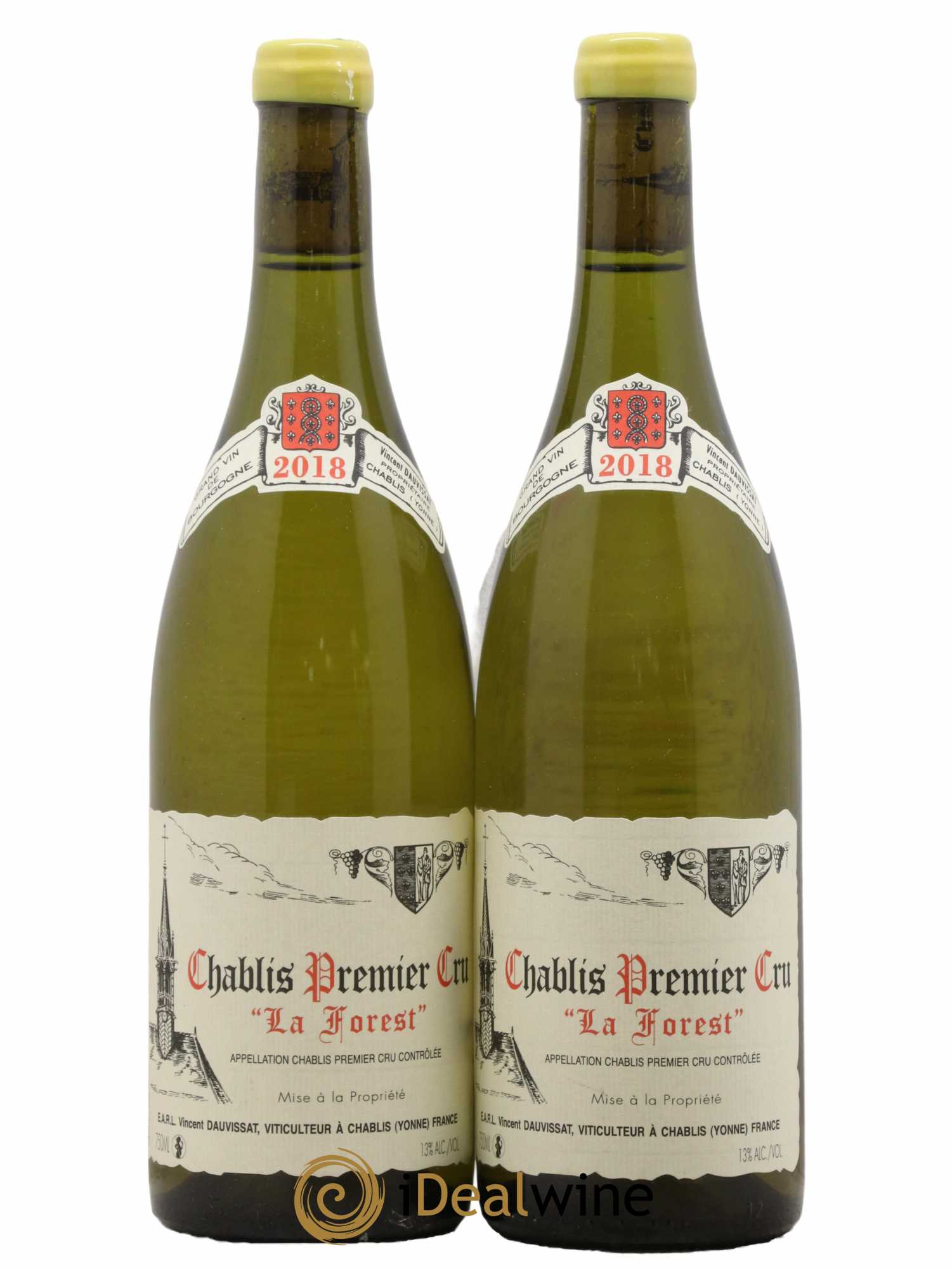 Chablis 1er Cru La Forest Vincent Dauvissat (Domaine) 2018 - Lot de 2 bouteilles - 0
