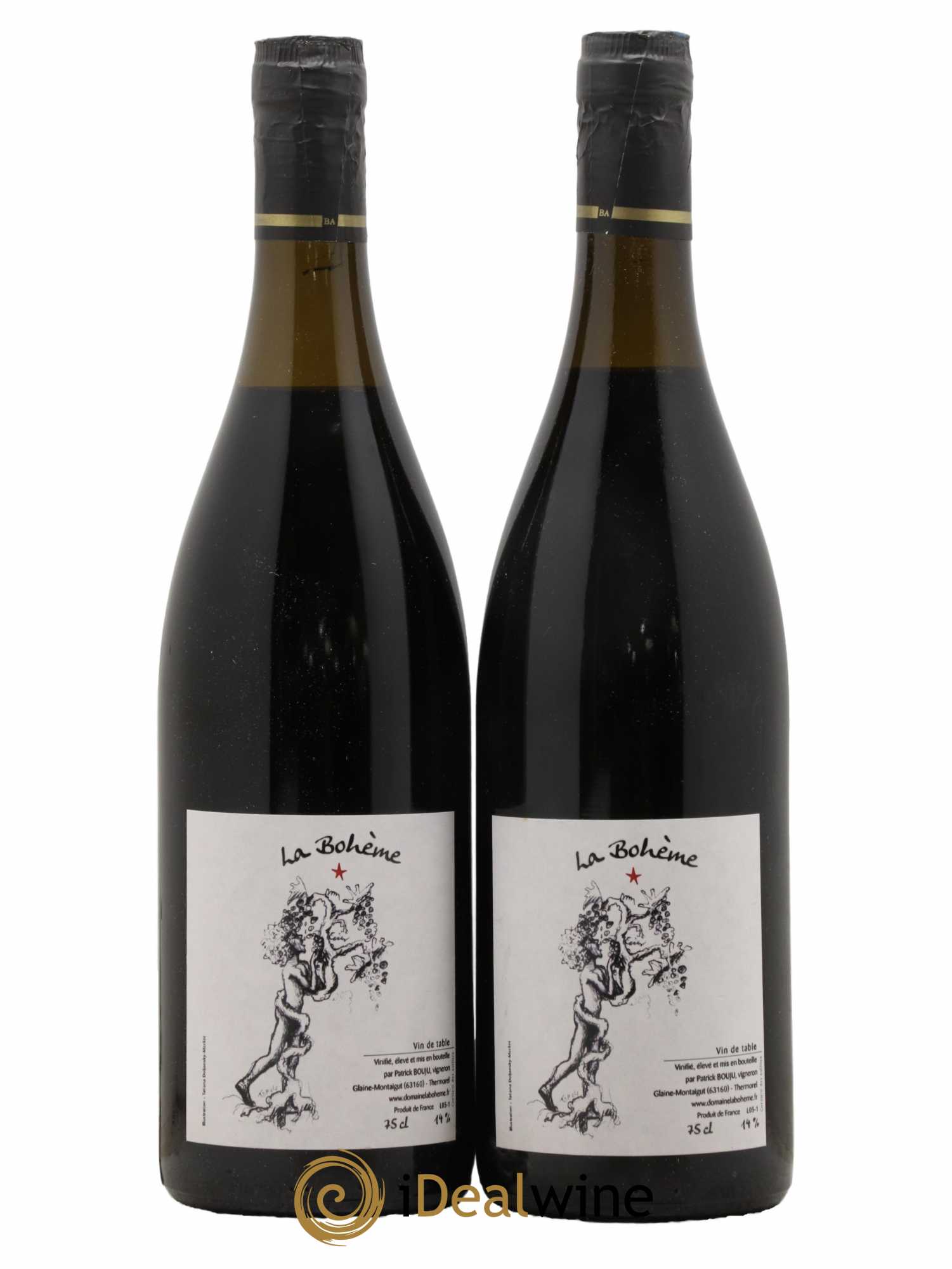 Vin de France La Bohème Patrick Bouju - La Bohème 2005 - Lot de 2 bouteilles - 0