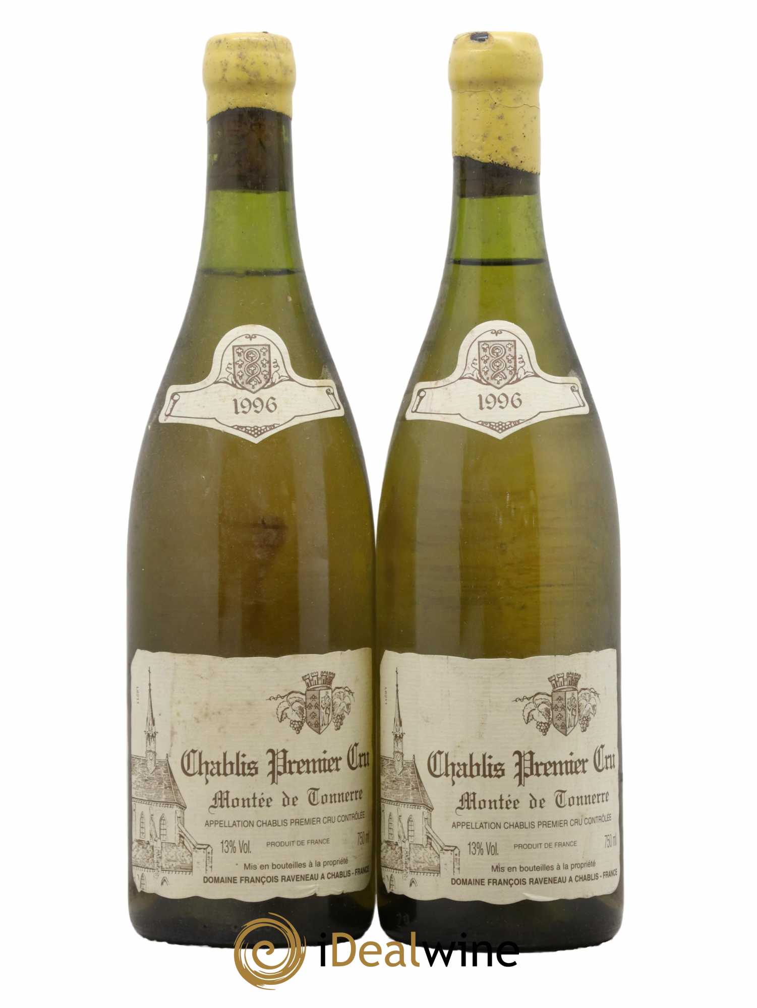 Chablis 1er Cru Montée de Tonnerre Raveneau (Domaine) 1996 - Lot of 2 bottles - 0