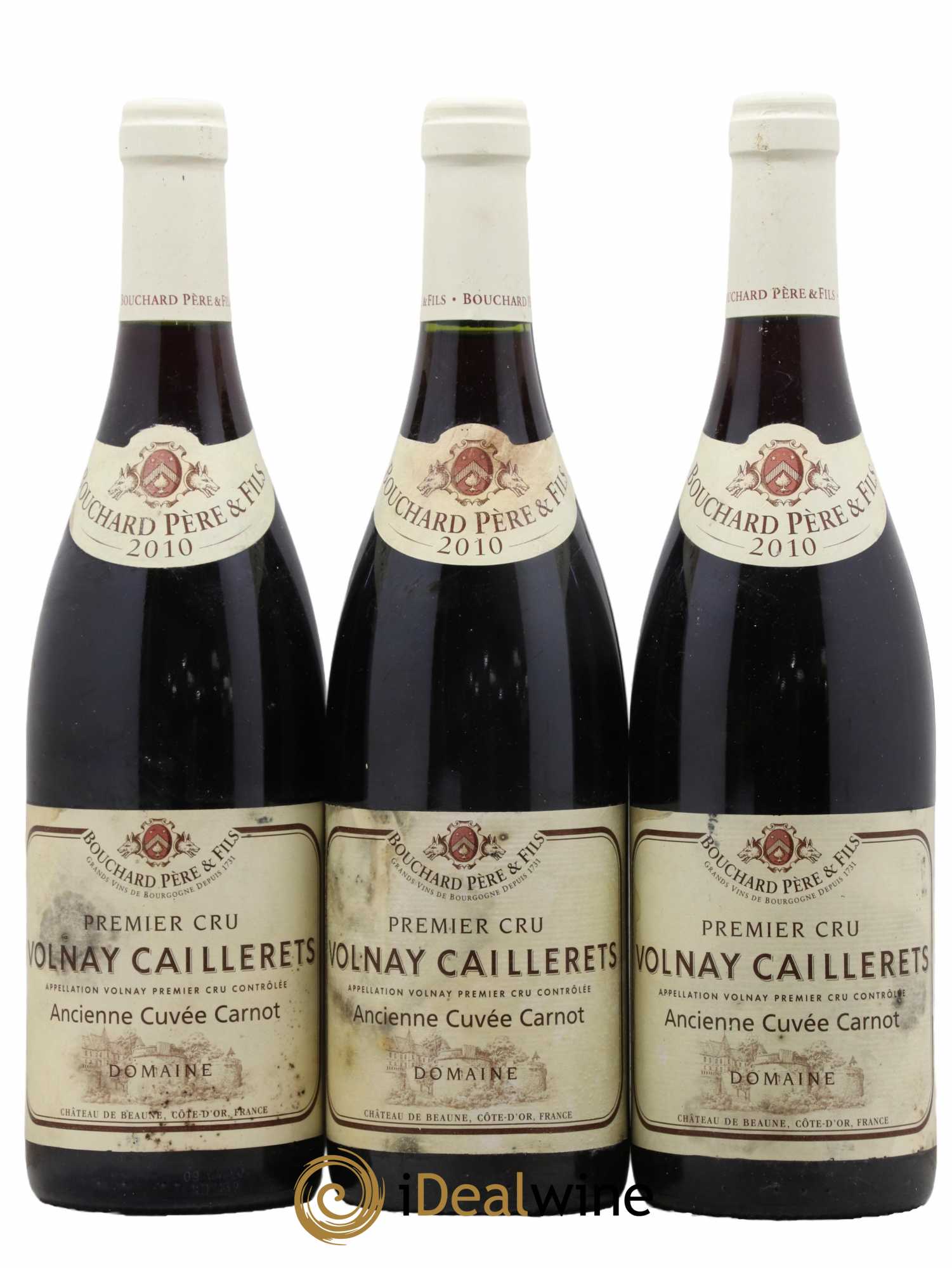 Volnay 1er Cru Caillerets - Ancienne Cuvée Carnot Bouchard Père & Fils 2010 - Lot de 3 bouteilles - 0