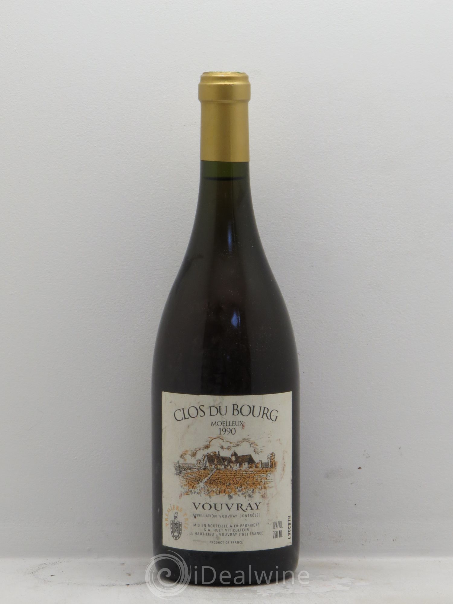 Vouvray Clos du Bourg Moelleux 1ère trie Domaine Huet 1990 - Lotto di 1 bottiglia - 0