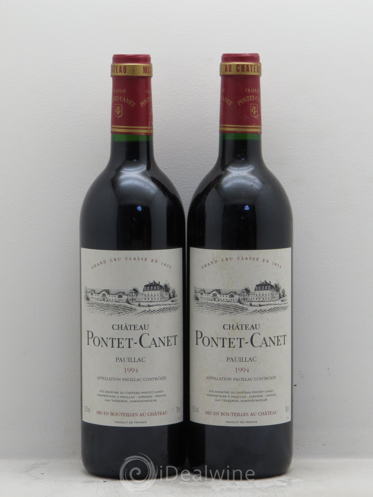 Château Pontet Canet 5ème Grand Cru Classé 1994 - Lot de 2 bouteilles - 0