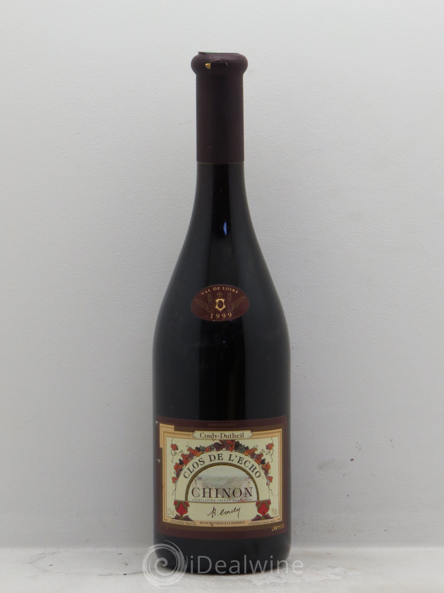 Chinon Clos de l'Echo Couly-Dutheil 1999 - Lot de 1 bouteille - 0
