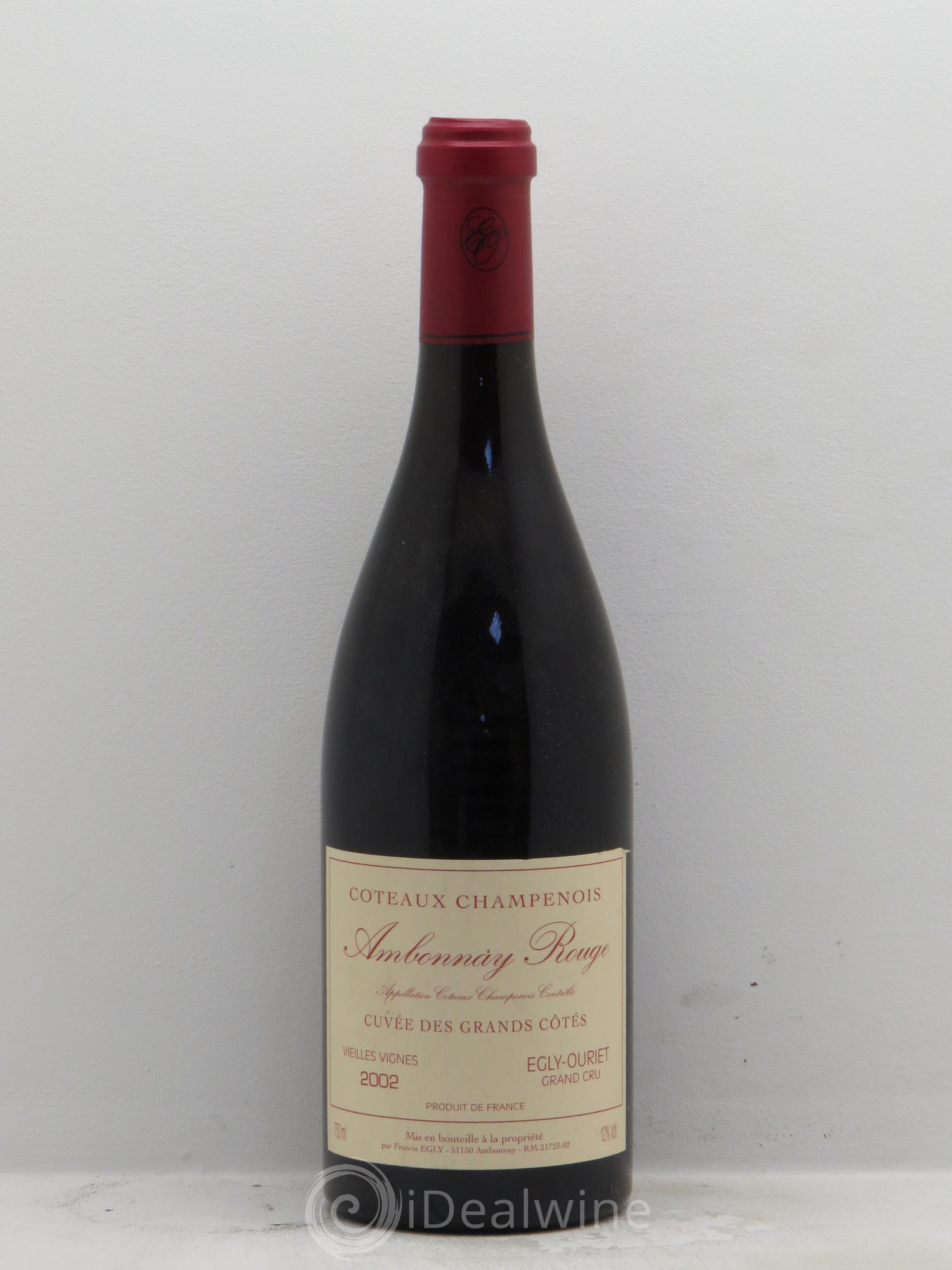 Divers Coteaux Champenois Ambonnay Vieilles Vignes Cuvée des Grands Côtés Egly Ouriet 2002 - Posten von 1 Flasche - 0