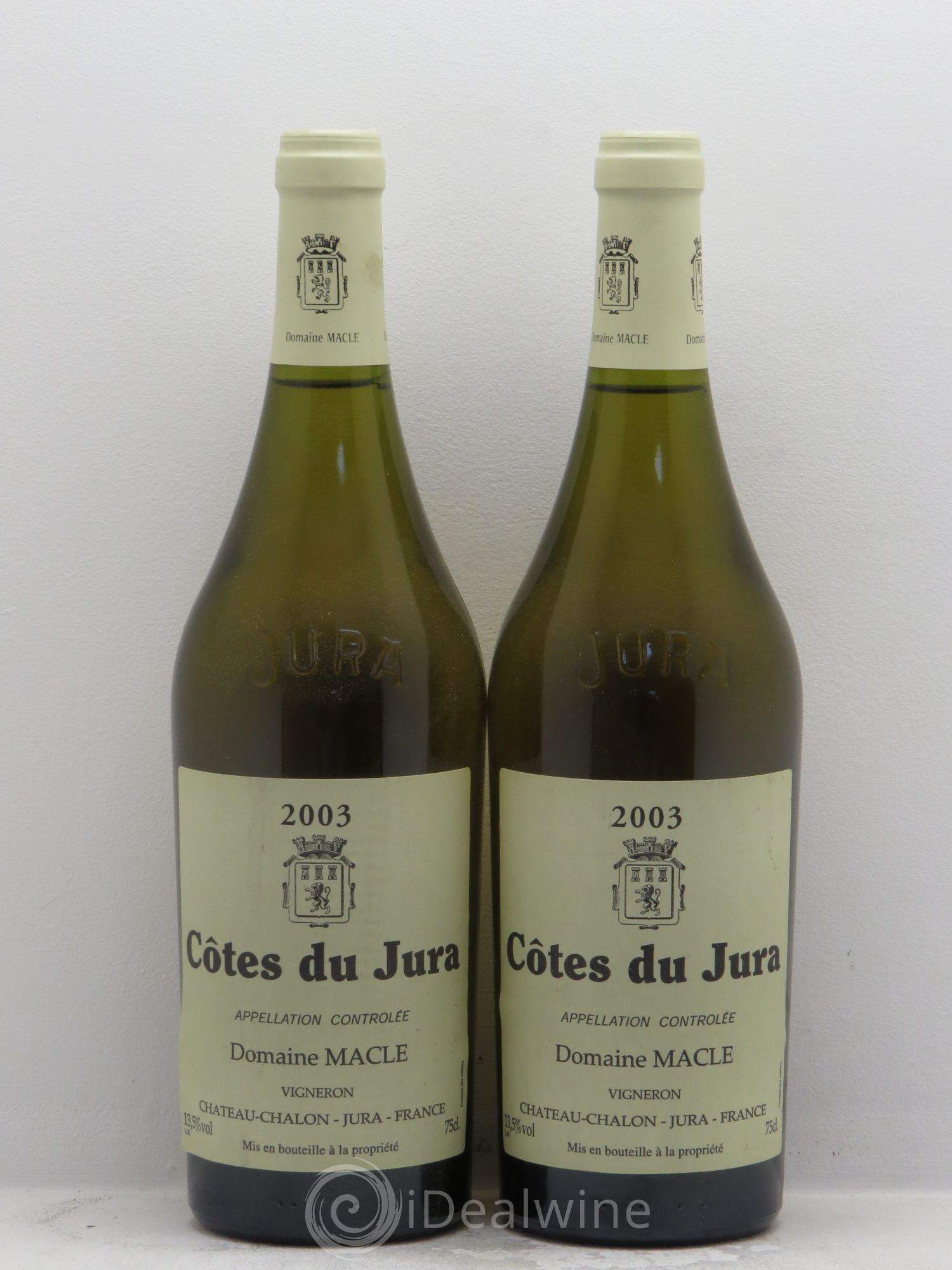 Côtes du Jura Jean Macle 2003 - Lot de 2 bouteilles - 0