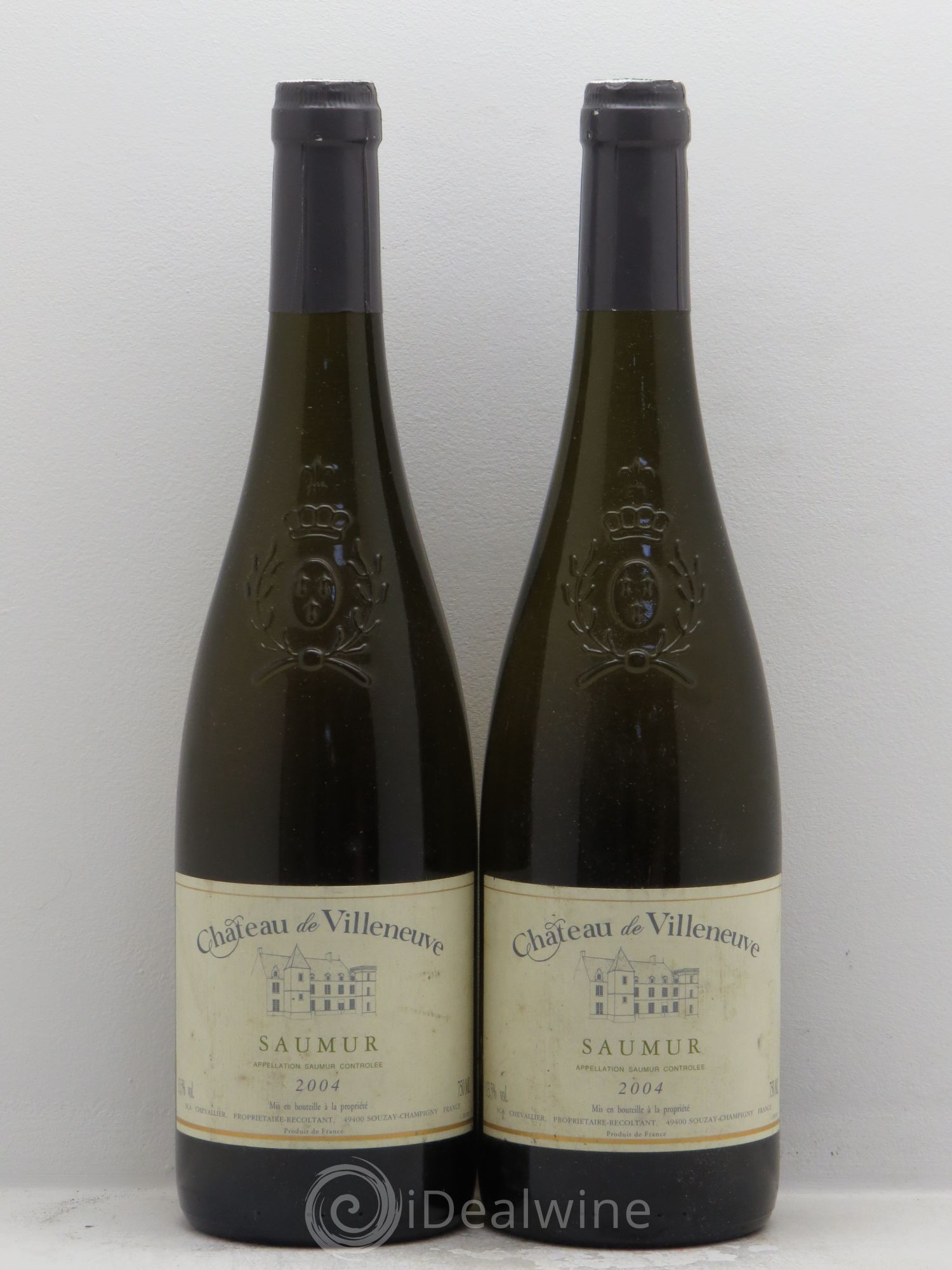 Saumur Château de Villeneuve 2004 - Lot de 2 bouteilles - 0