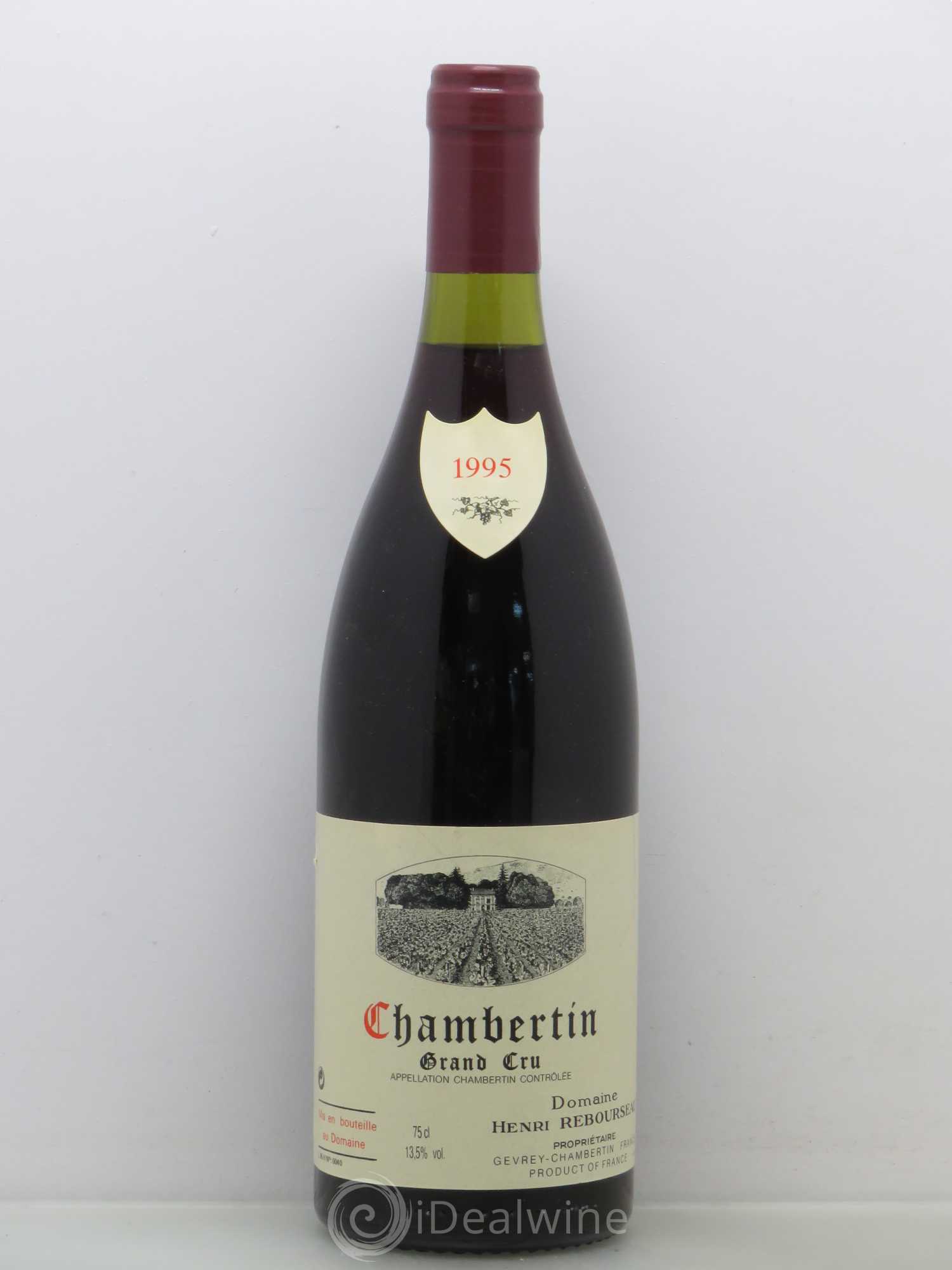 Chambertin Grand Cru Henri Rebourseau 1995 - Lot de 1 bouteille - 0