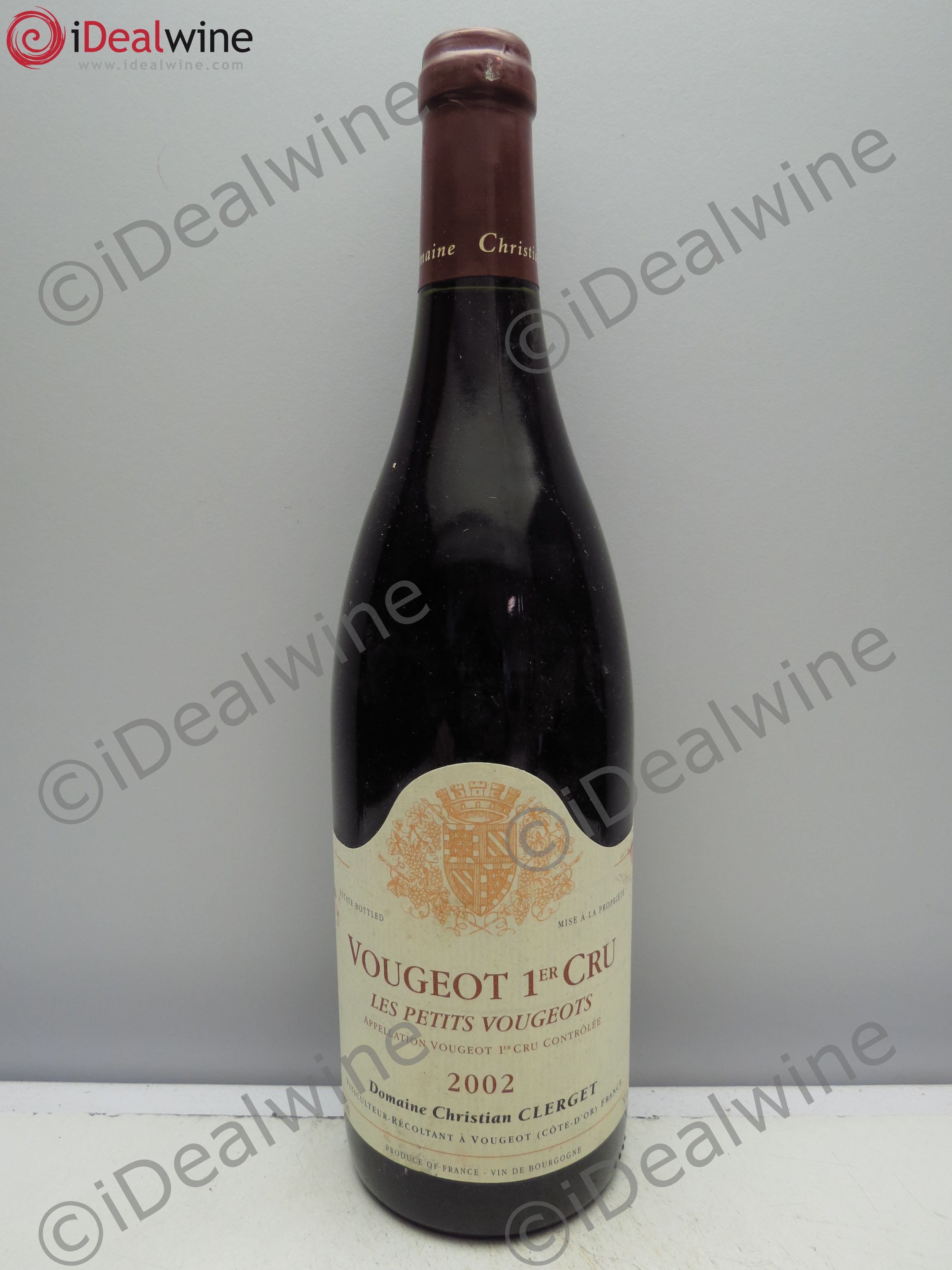 Vougeot 1er Cru les Petits Vougeots Christian Clerget (sans prix de réserve / no reserve) 2002 - Posten von 1 Flasche - 0