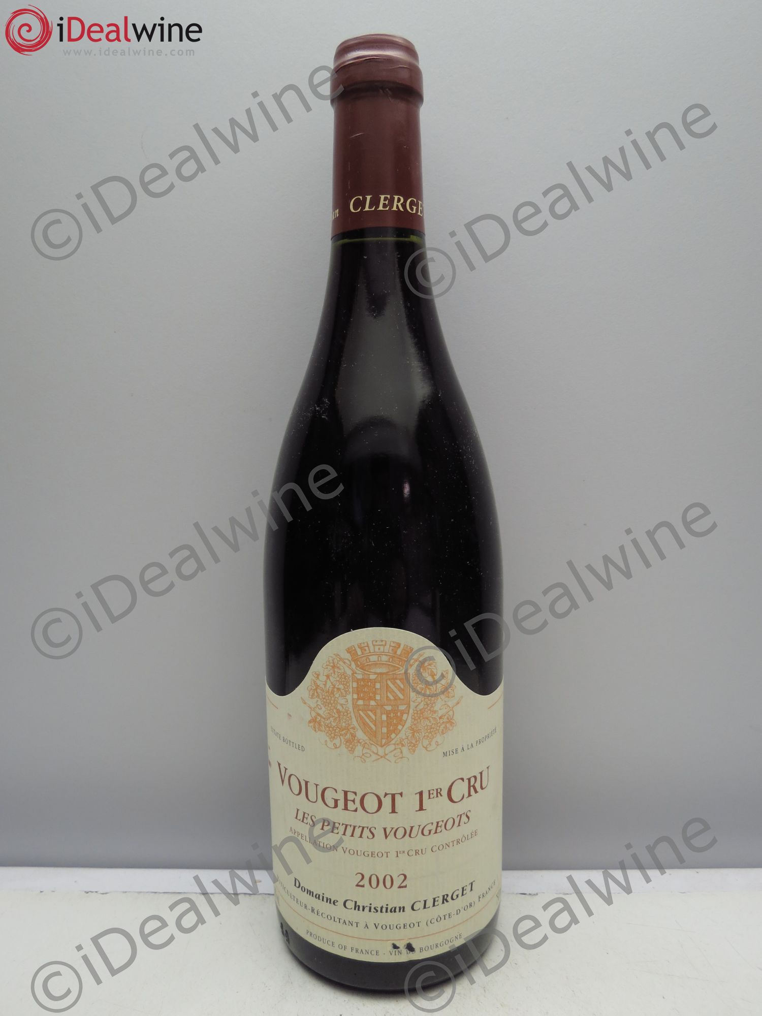 Vougeot 1er Cru Les Petits Vougeots Christian Clerget (sans prix de réserve / no reserve) 2002 - Posten von 1 Flasche - 0