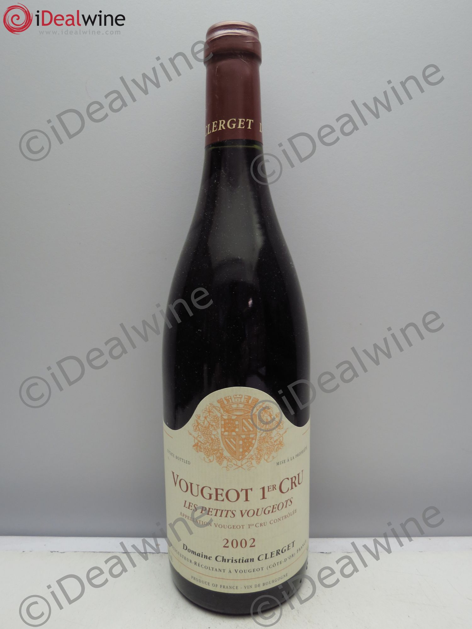 Vougeot 1er Cru Les Petits Vougeots Christian Clerget (sans prix de réserve / no reserve) 2002 - Posten von 1 Flasche - 0