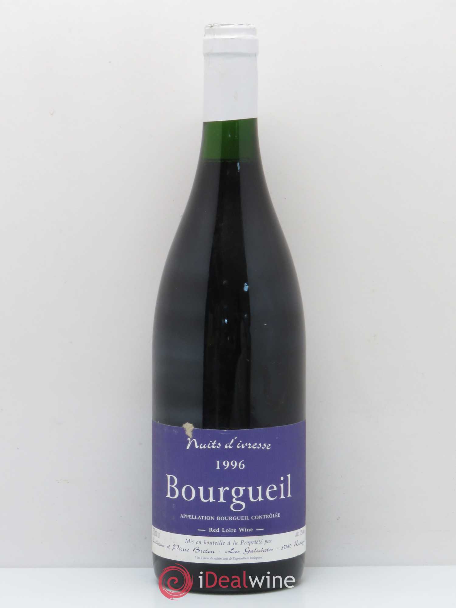 Bourgueil Nuits d'ivresse Catherine et Pierre Breton 1996 - Lot de 1 bouteille - 0