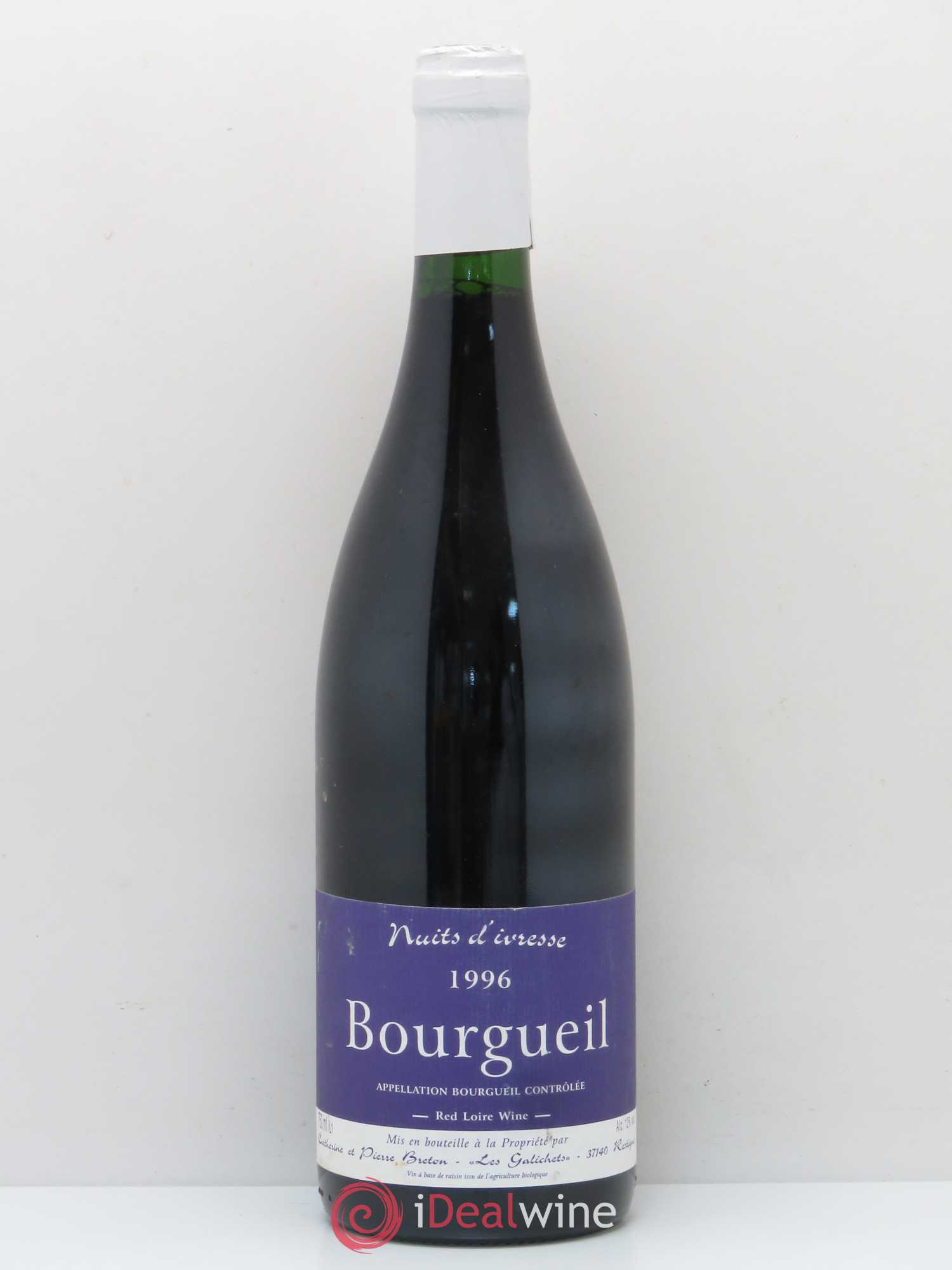 Bourgueil Nuits d'ivresse Catherine et Pierre Breton 1996 - Lot de 1 bouteille - 0