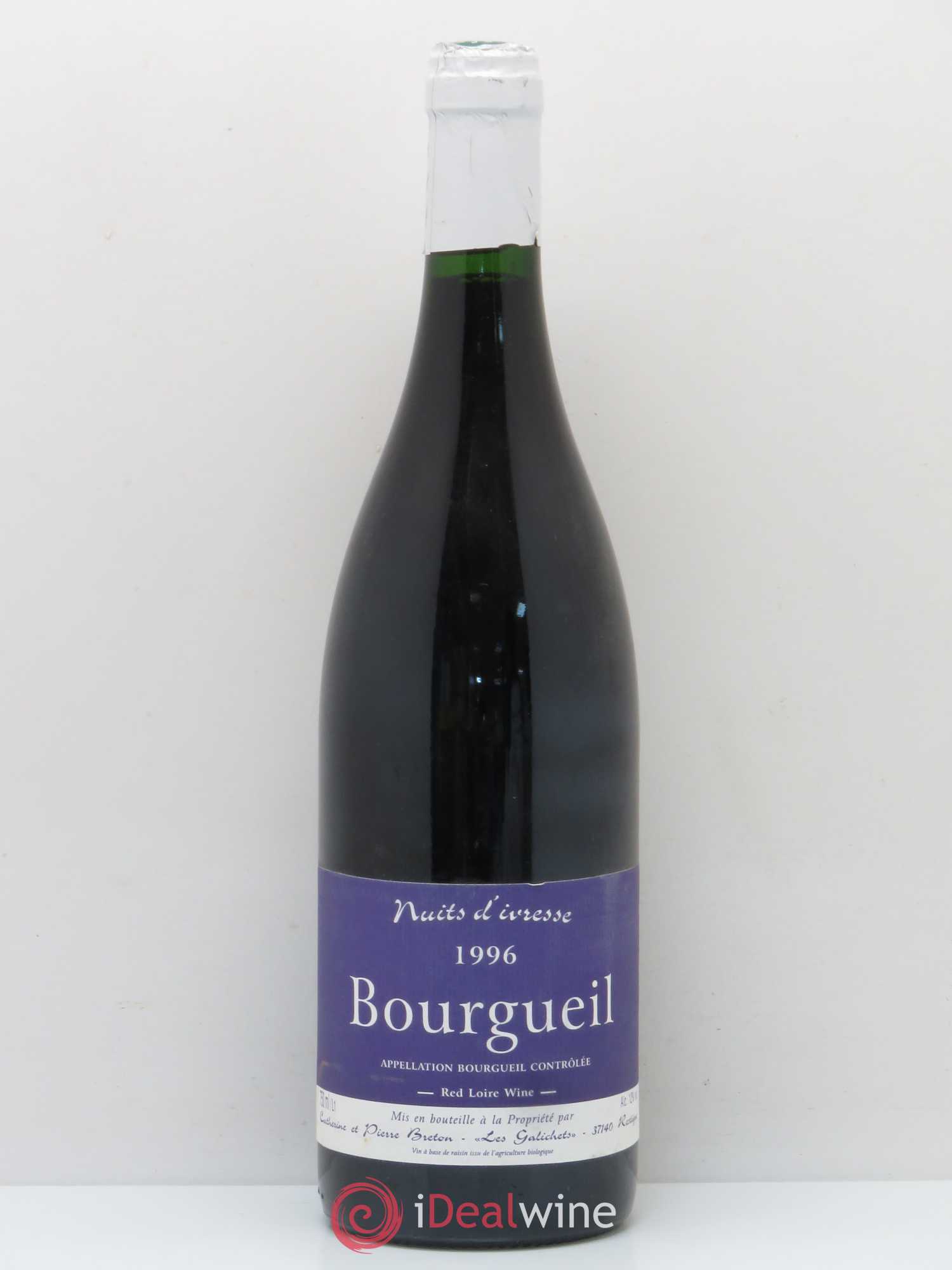 Bourgueil Nuits d'ivresse Catherine et Pierre Breton 1996 - Lot de 1 bouteille - 0