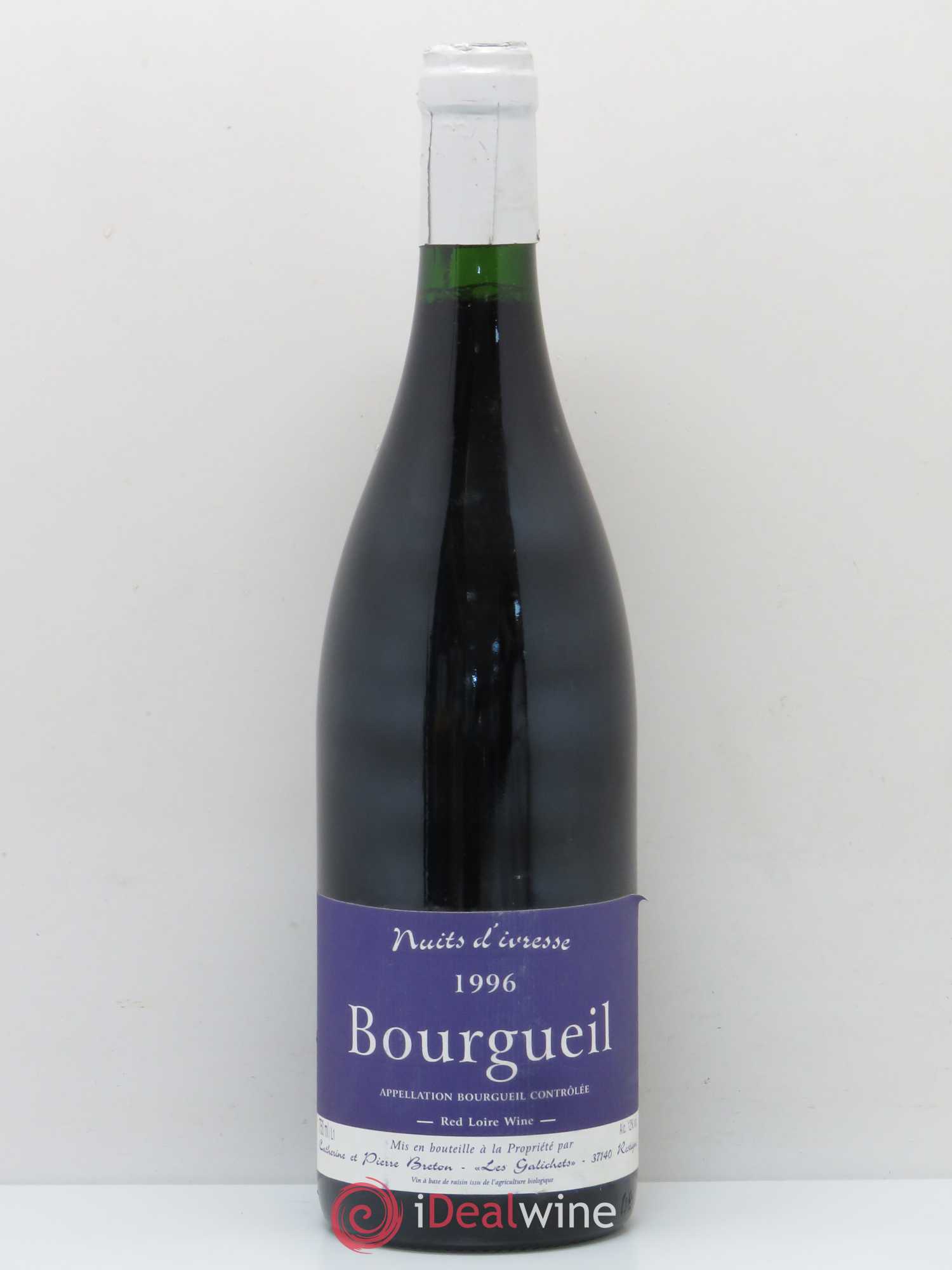 Bourgueil Nuits d'ivresse Catherine et Pierre Breton 1996 - Lot de 1 bouteille - 0