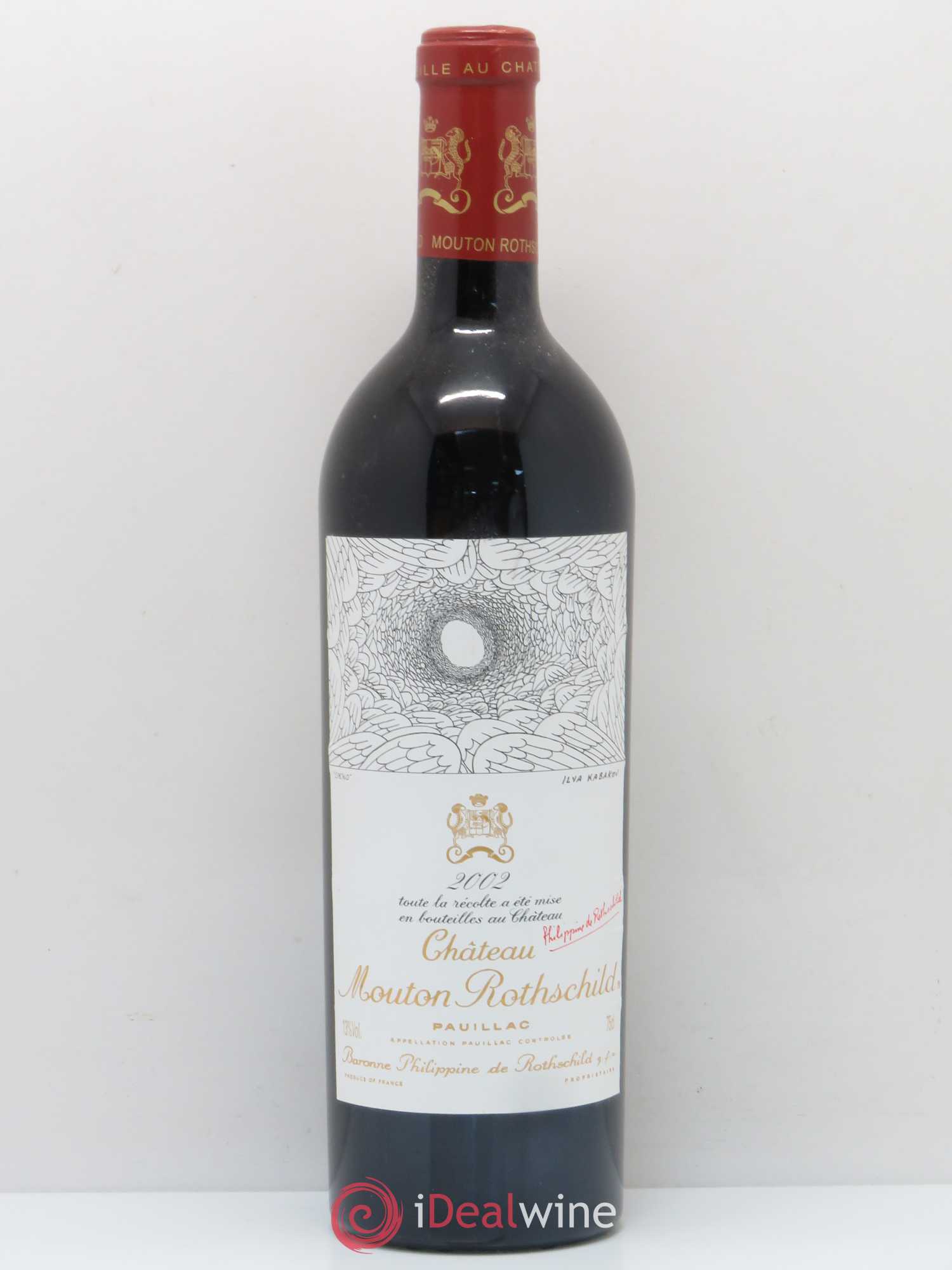Château Mouton Rothschild 1er Grand Cru Classé 2002 - Lot de 1 bouteille - 0