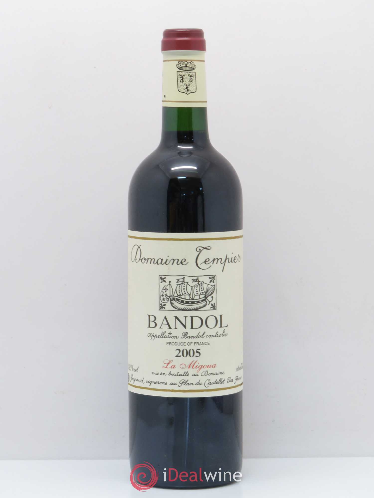Bandol Domaine Tempier Cuvée La Migoua Famille Peyraud 2005 - Lot de 1 bouteille - 0