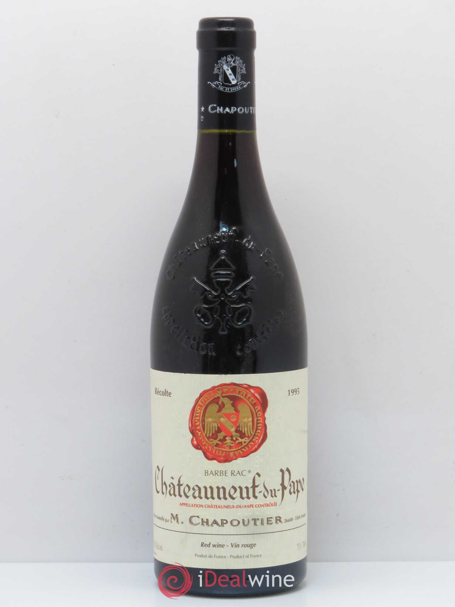 Châteauneuf-du-Pape Barbe Rac Chapoutier 1995 - Lot de 1 bouteille - 0