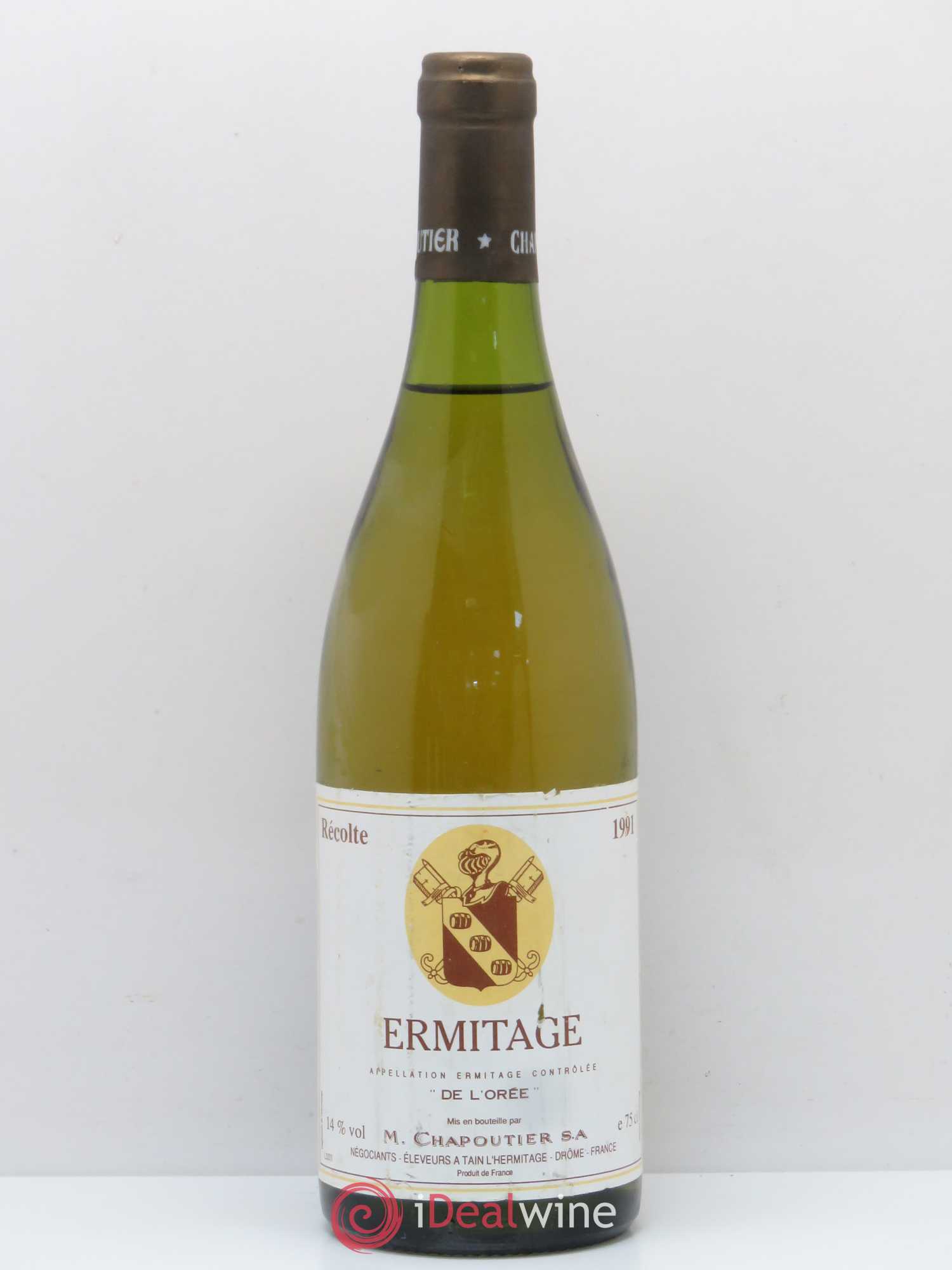 Hermitage Ermitage de l'Orée Chapoutier 1991 - Lot de 1 bouteille - 0