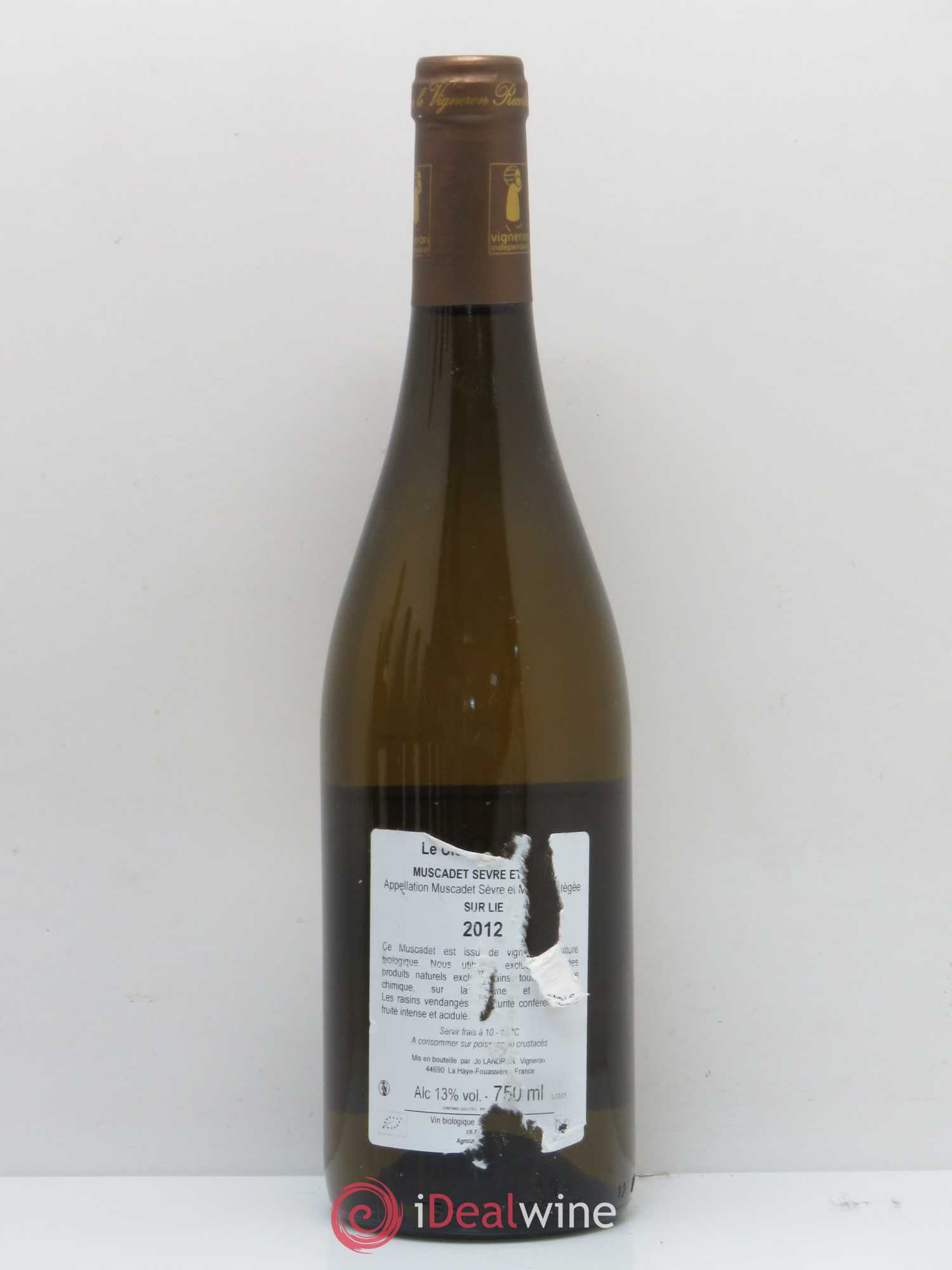 Muscadet-Sèvre-et-Maine Le Clos La Carizière Jo Landron (sans prix de réserve) 2012 - Lot de 1 bouteille - 1