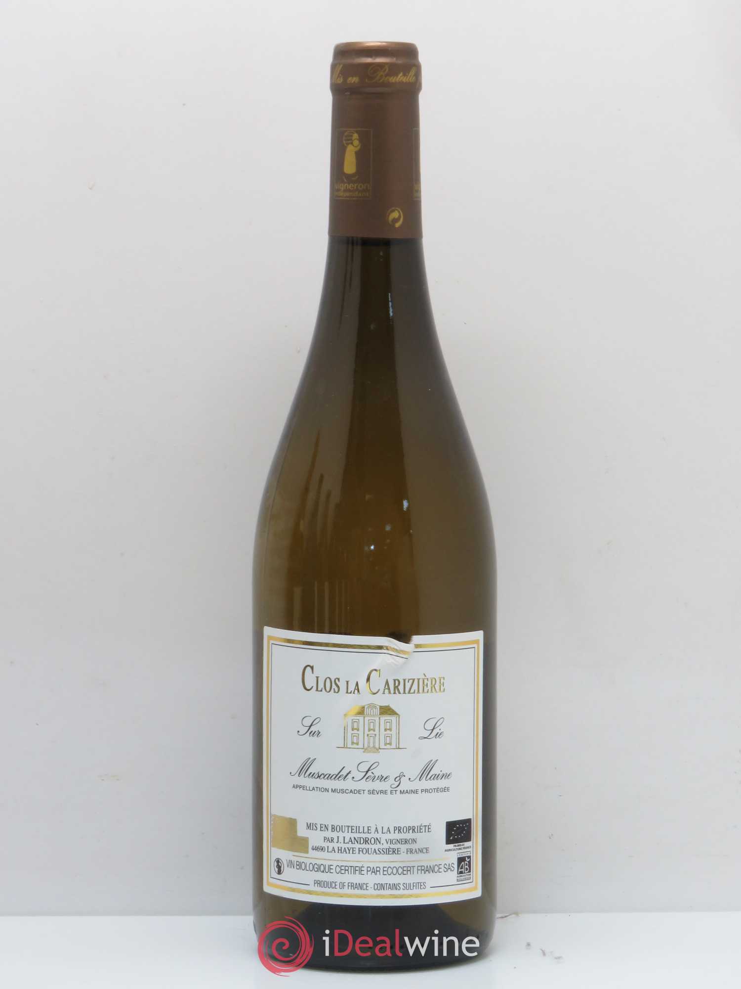 Muscadet-Sèvre-et-Maine Le Clos La Carizière Jo Landron (sans prix de réserve) 2012 - Lot de 1 bouteille - 0