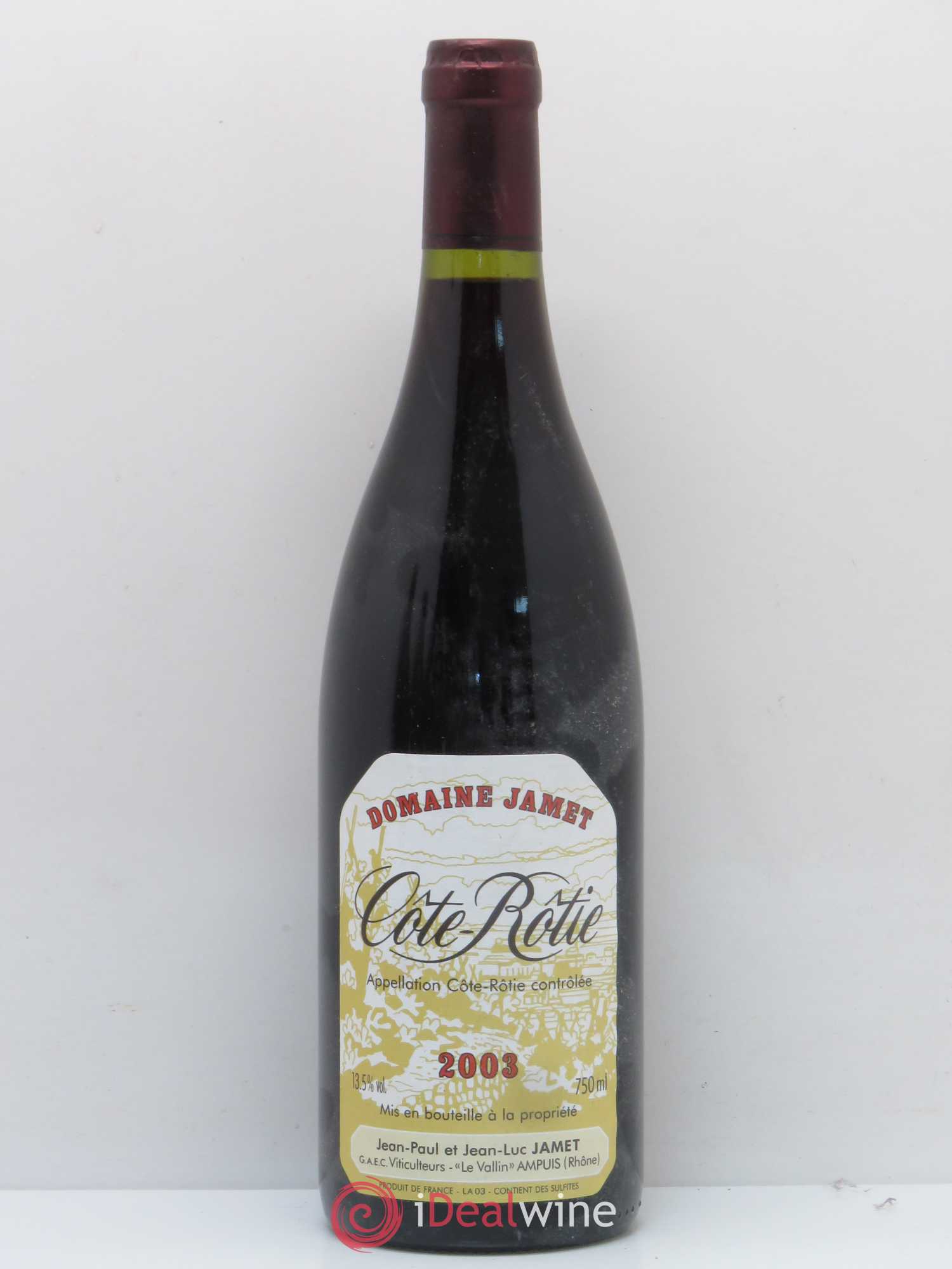 Côte-Rôtie Jamet (Domaine) 2003 - Lot de 1 bouteille - 0