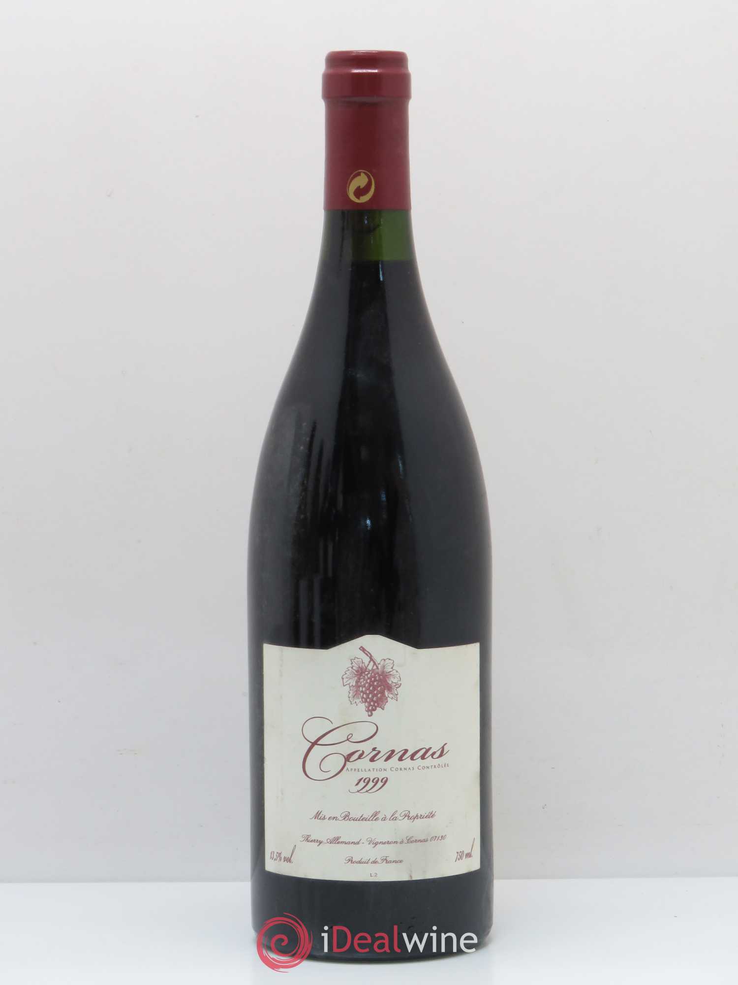 Cornas Thierry Allemand 1999 - Lot de 1 bouteille - 0