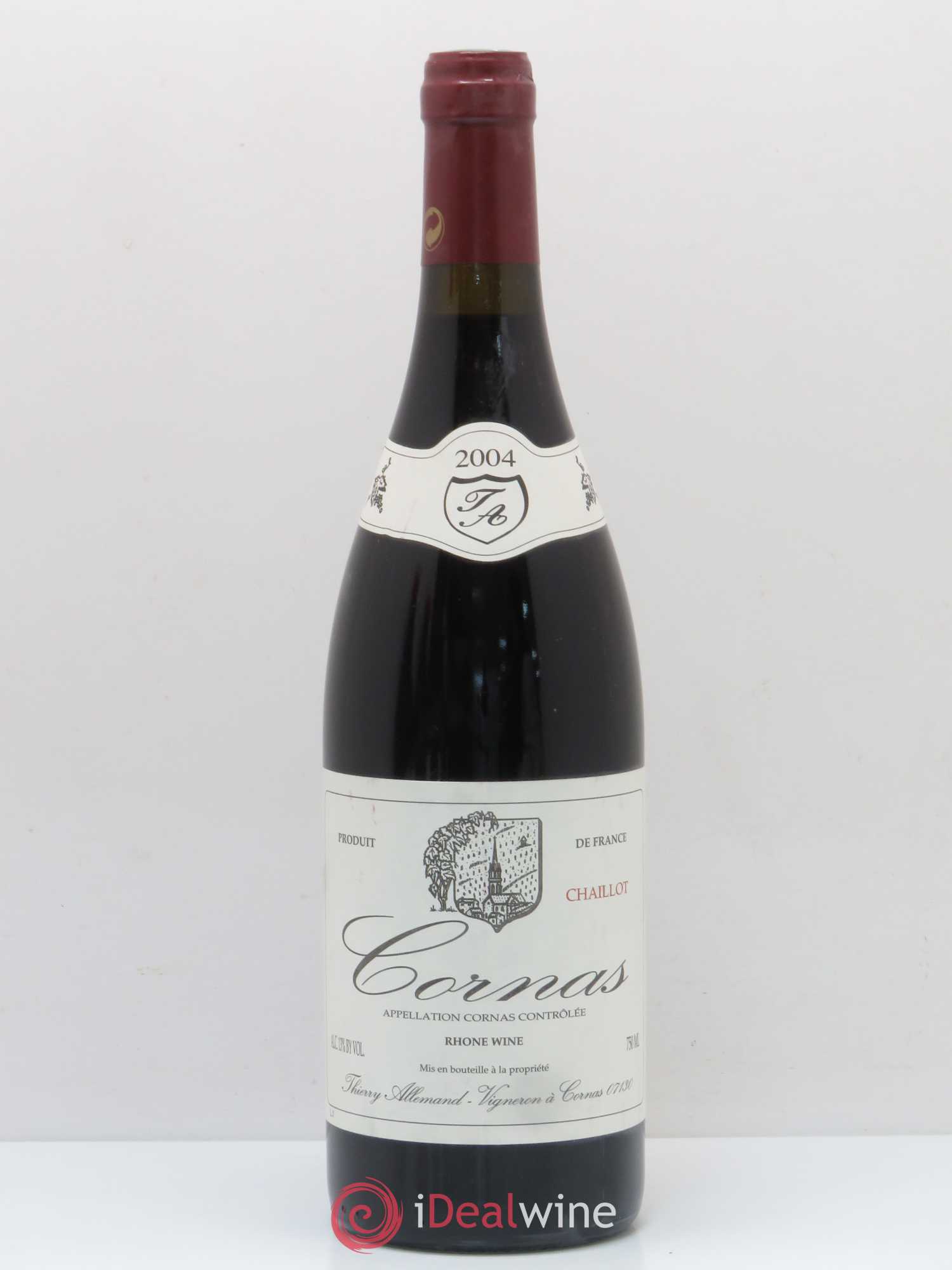 Cornas Chaillot Thierry Allemand 2004 - Lot de 1 bouteille - 0
