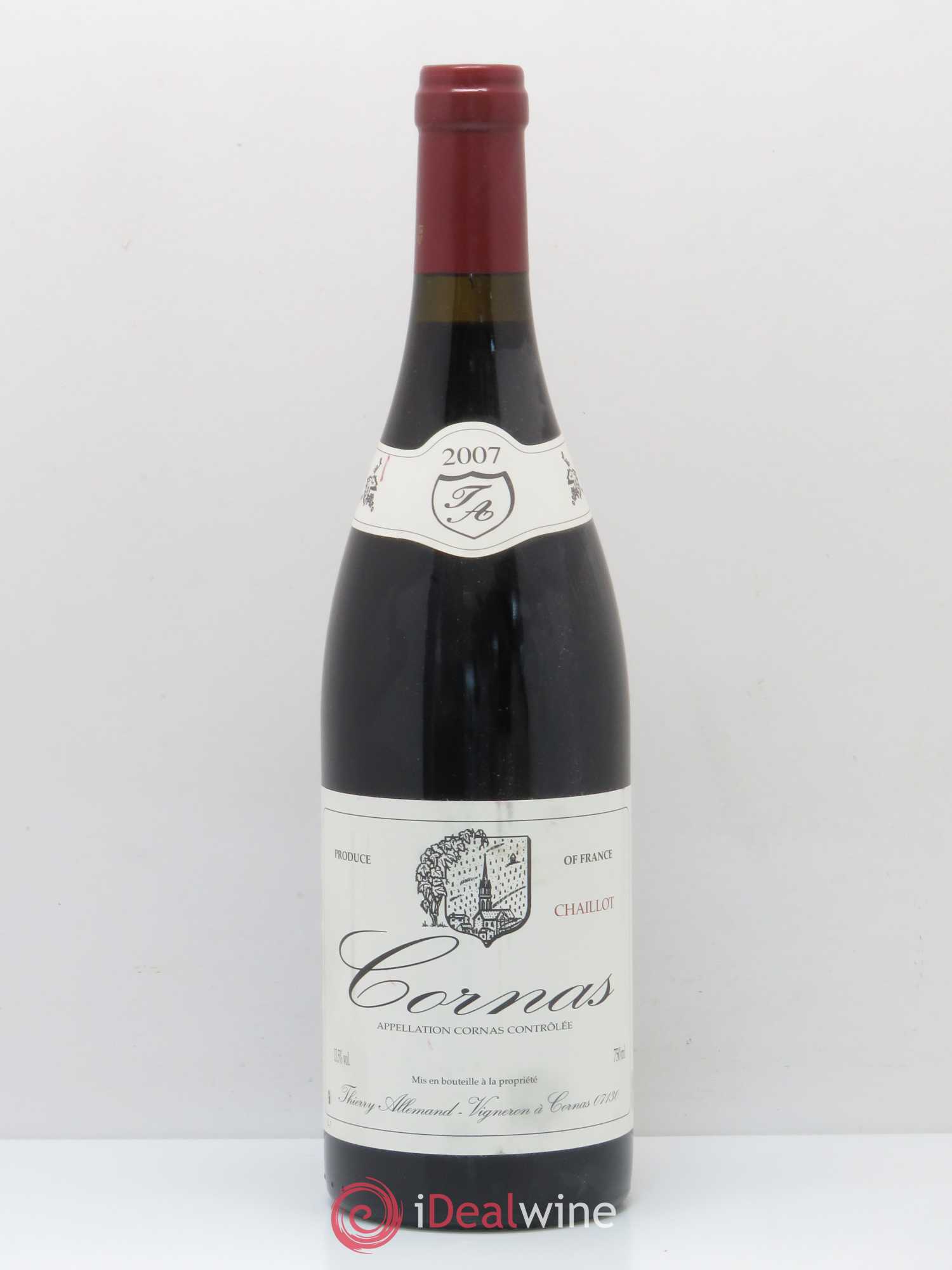 Cornas Chaillot Thierry Allemand 2007 - Lot de 1 bouteille - 0