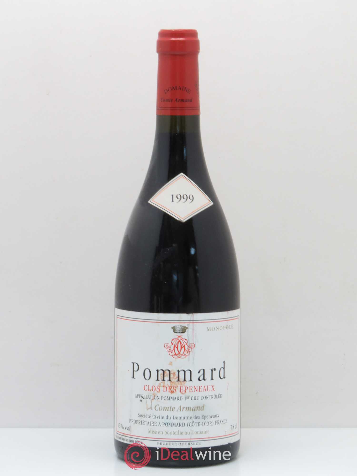 Pommard 1er Cru Clos des Epeneaux Comte Armand 1999 - Lot de 1 bouteille - 0