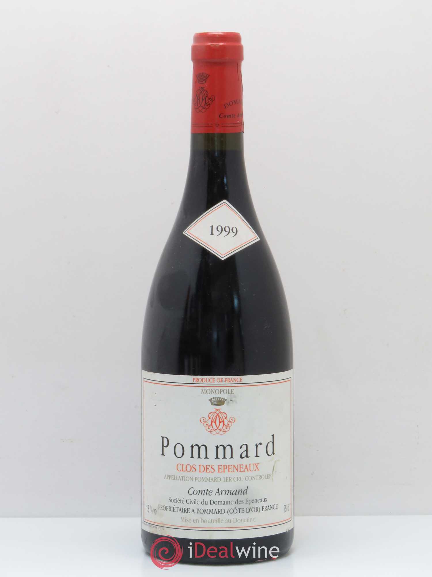 Pommard 1er Cru Clos des Epeneaux Comte Armand 1999 - Lot de 1 bouteille - 0