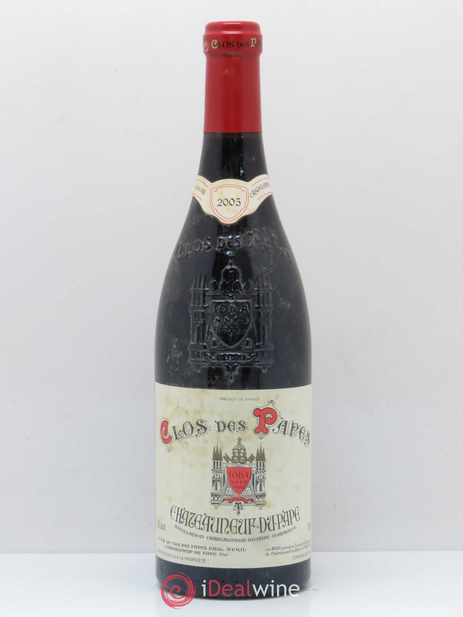 Châteauneuf-du-Pape Clos des Papes - Paul Avril 2005 - Lot de 1 bouteille - 0