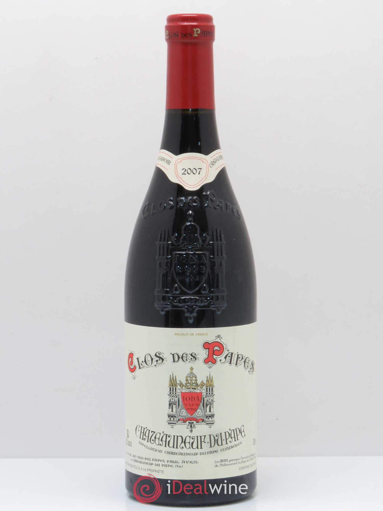 Châteauneuf-du-Pape Clos des Papes - Paul Avril 2007 - Lot de 1 bouteille - 0