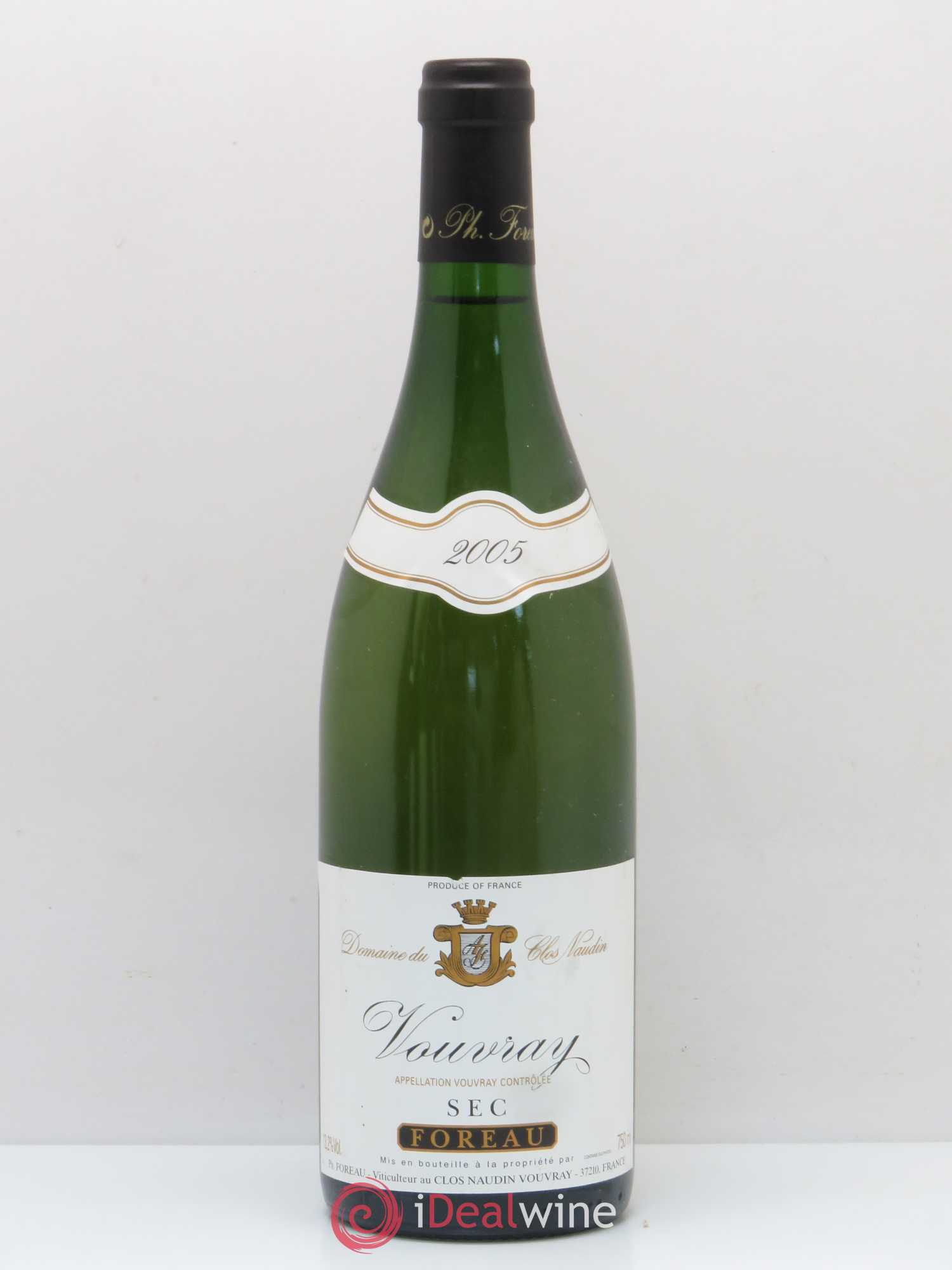 Vouvray Sec Clos Naudin - Philippe Foreau 2005 - Lot de 1 bouteille - 0