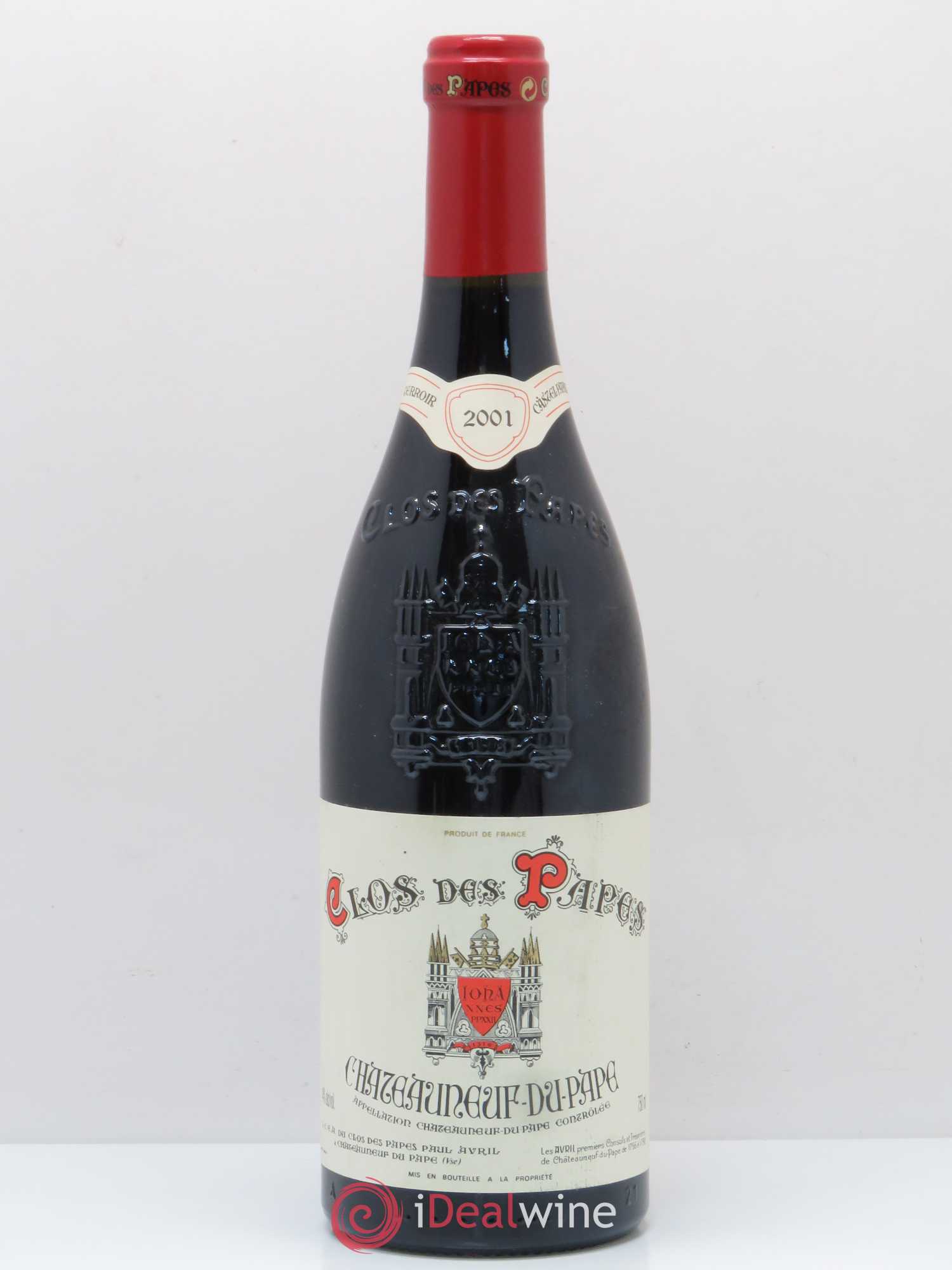Châteauneuf-du-Pape Clos des Papes - Paul Avril 2001 - Lot de 1 bouteille - 0