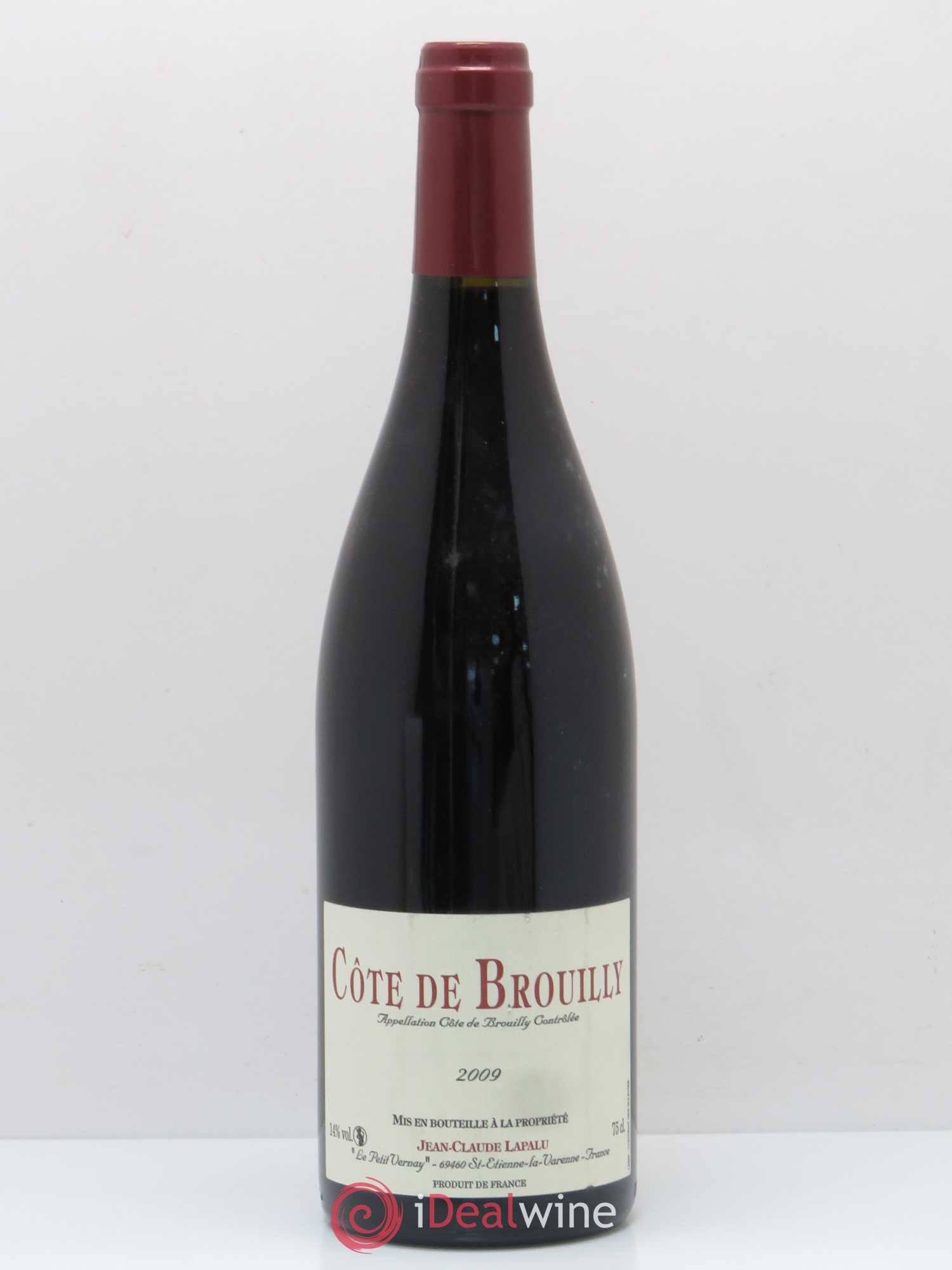 Côte de Brouilly Claude Lapalu 2009 - Posten von 1 Flasche - 0