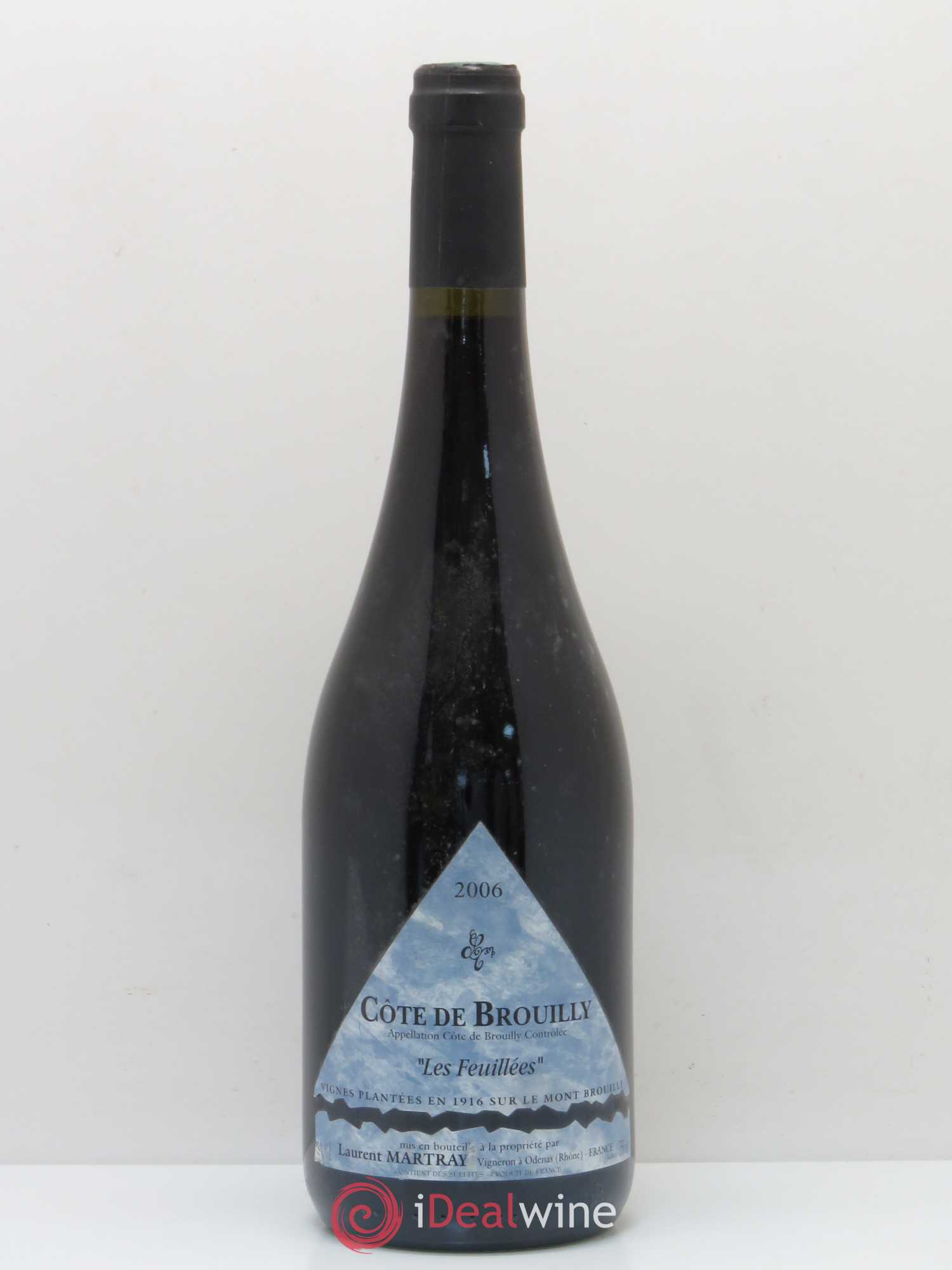 Côte de Brouilly Les Feuillées Laurent Martray 2006 - Posten von 1 Flasche - 0