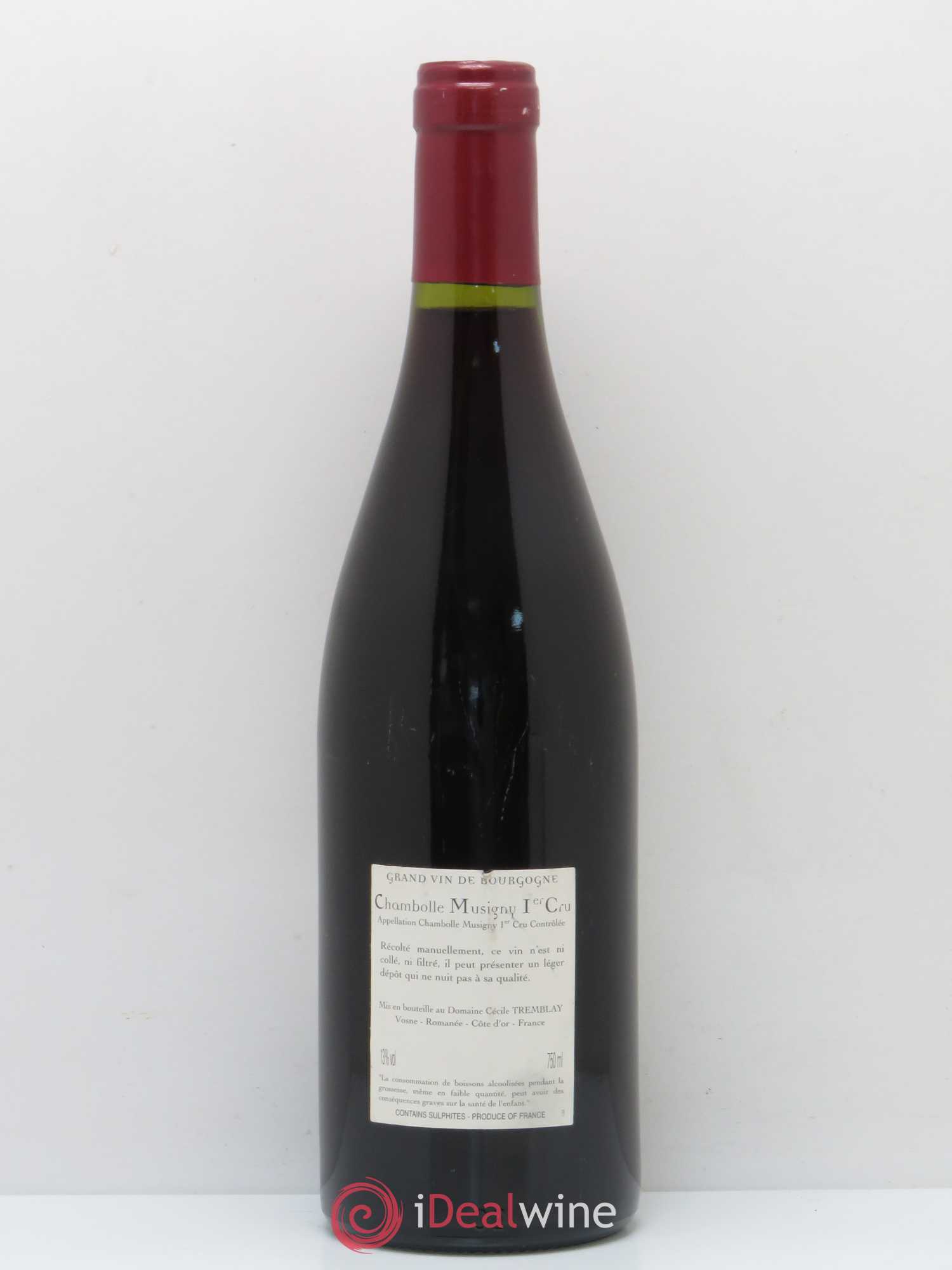 Chambolle-Musigny 1er Cru Les Feusselottes Cécile Tremblay 2006 - Lot de 1 bouteille - 1