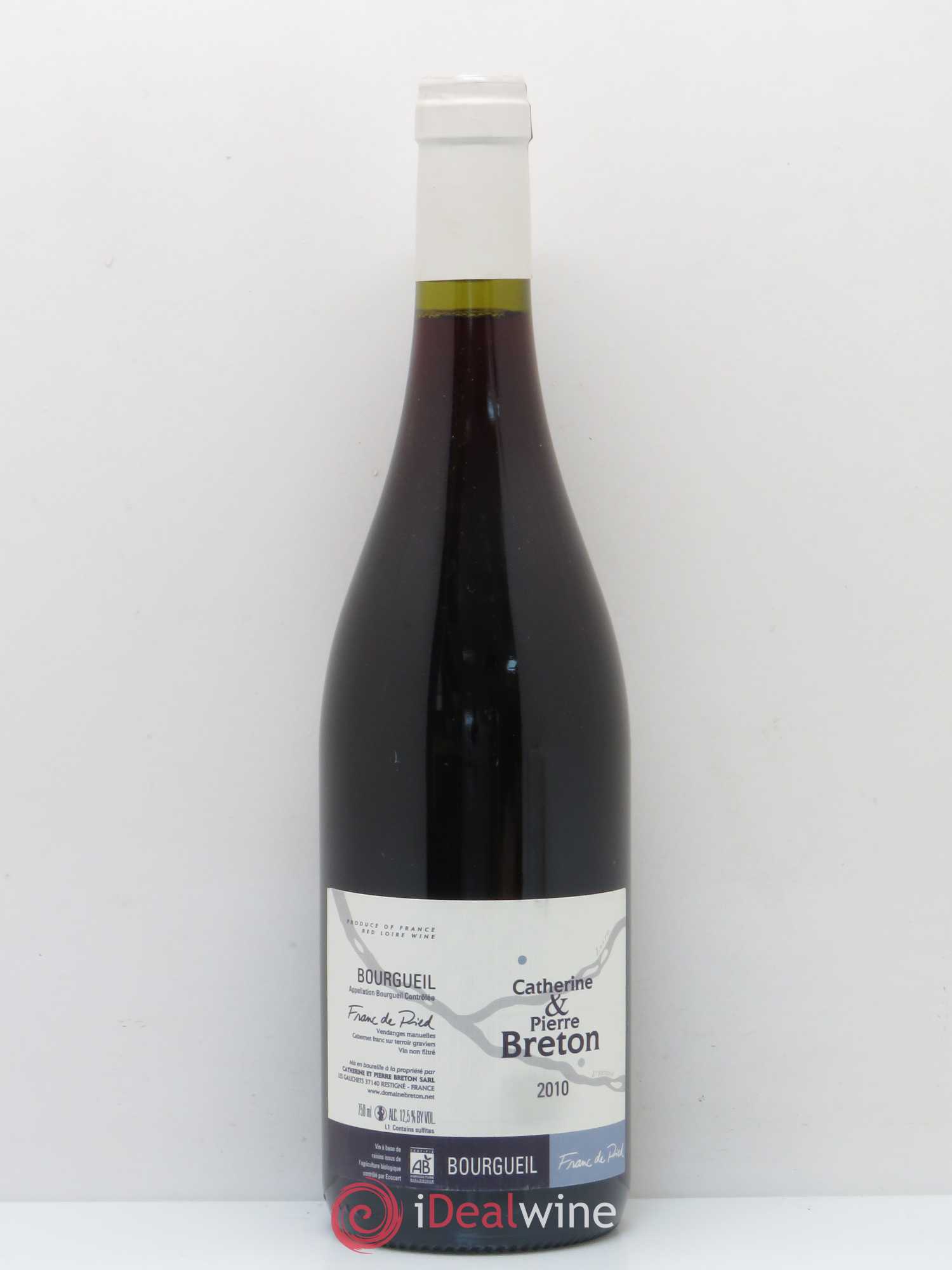 Bourgueil Franc de Pied Catherine et Pierre Breton 2010 - Lot de 1 bouteille - 0