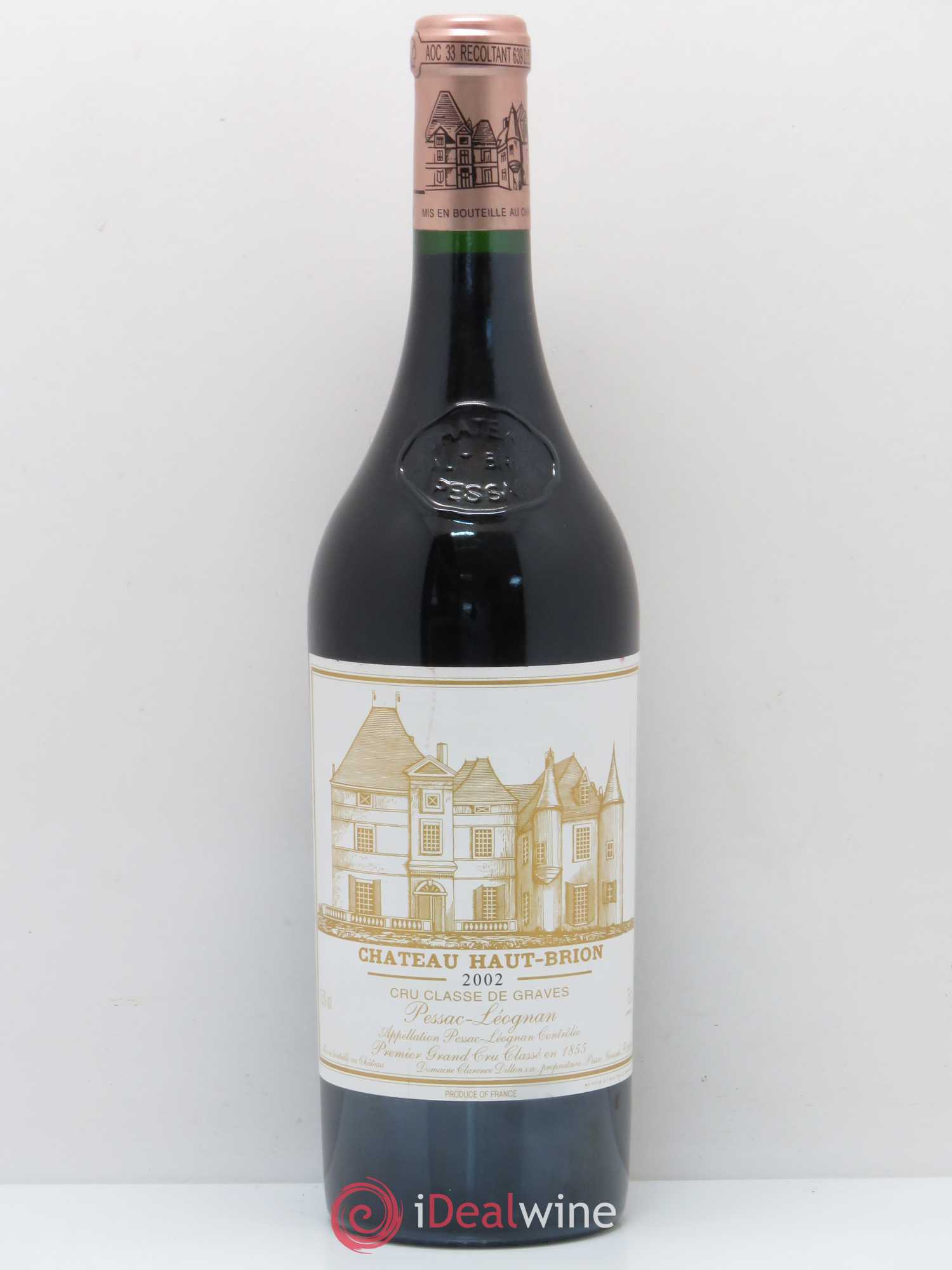 Château Haut Brion 1er Grand Cru Classé 2002 - Lot de 1 bouteille - 0