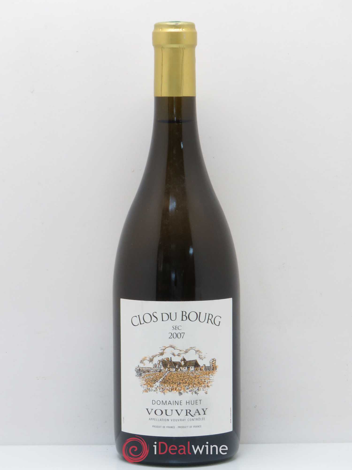 Vouvray Clos du Bourg Sec Domaine Huet 2007 - Lot de 1 bouteille - 0